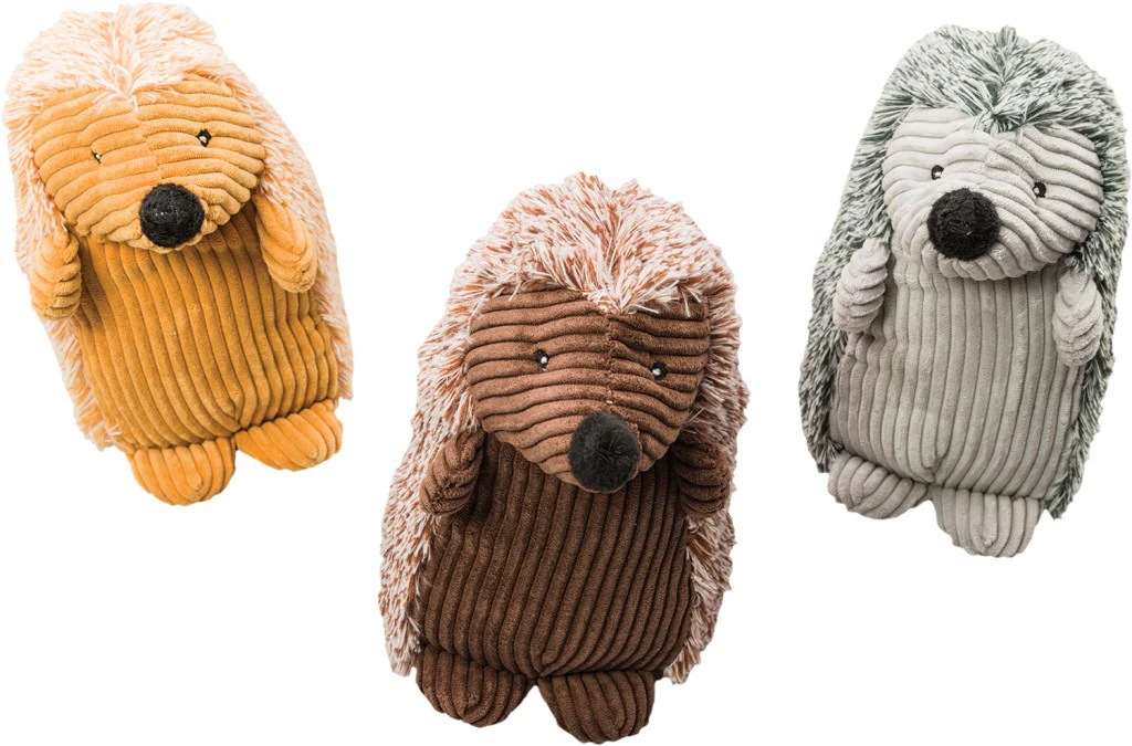 Spot Ethical Pet Dog Toy Corduroy Hedgehogs 8In Assorted - Image 1