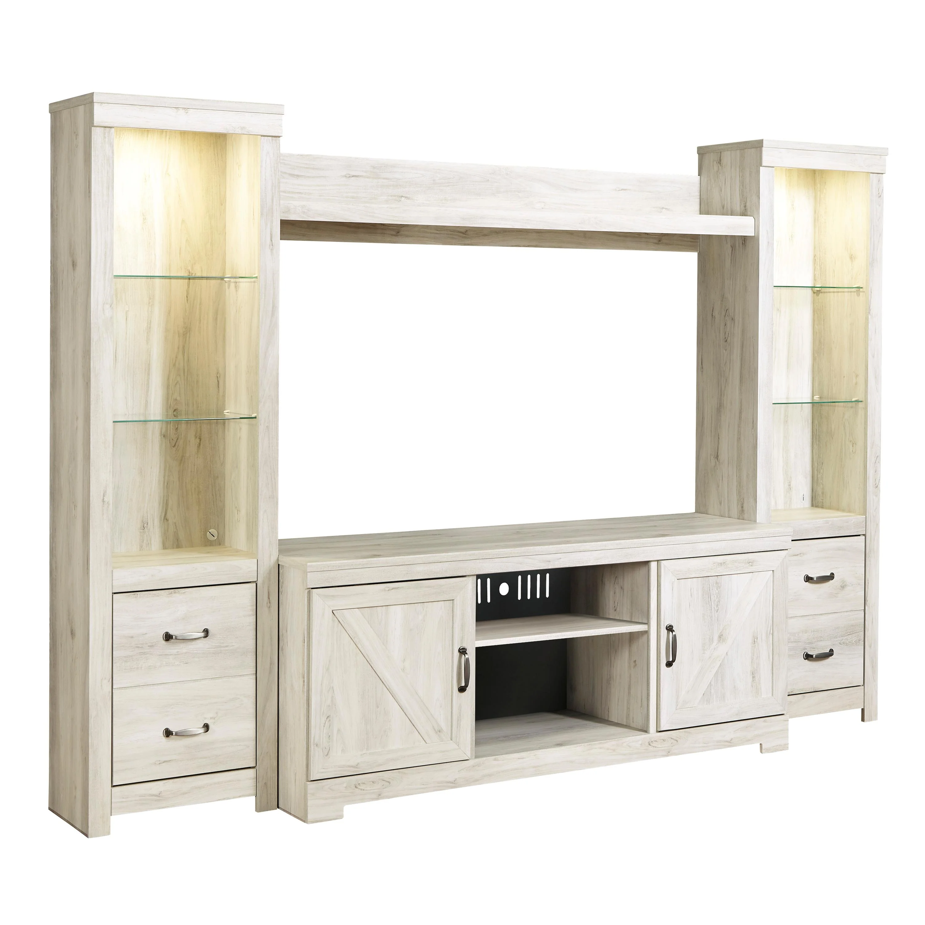 Signature Design by Ashley Bellaby W331W2 4 pc Entertainment Center - Image 1