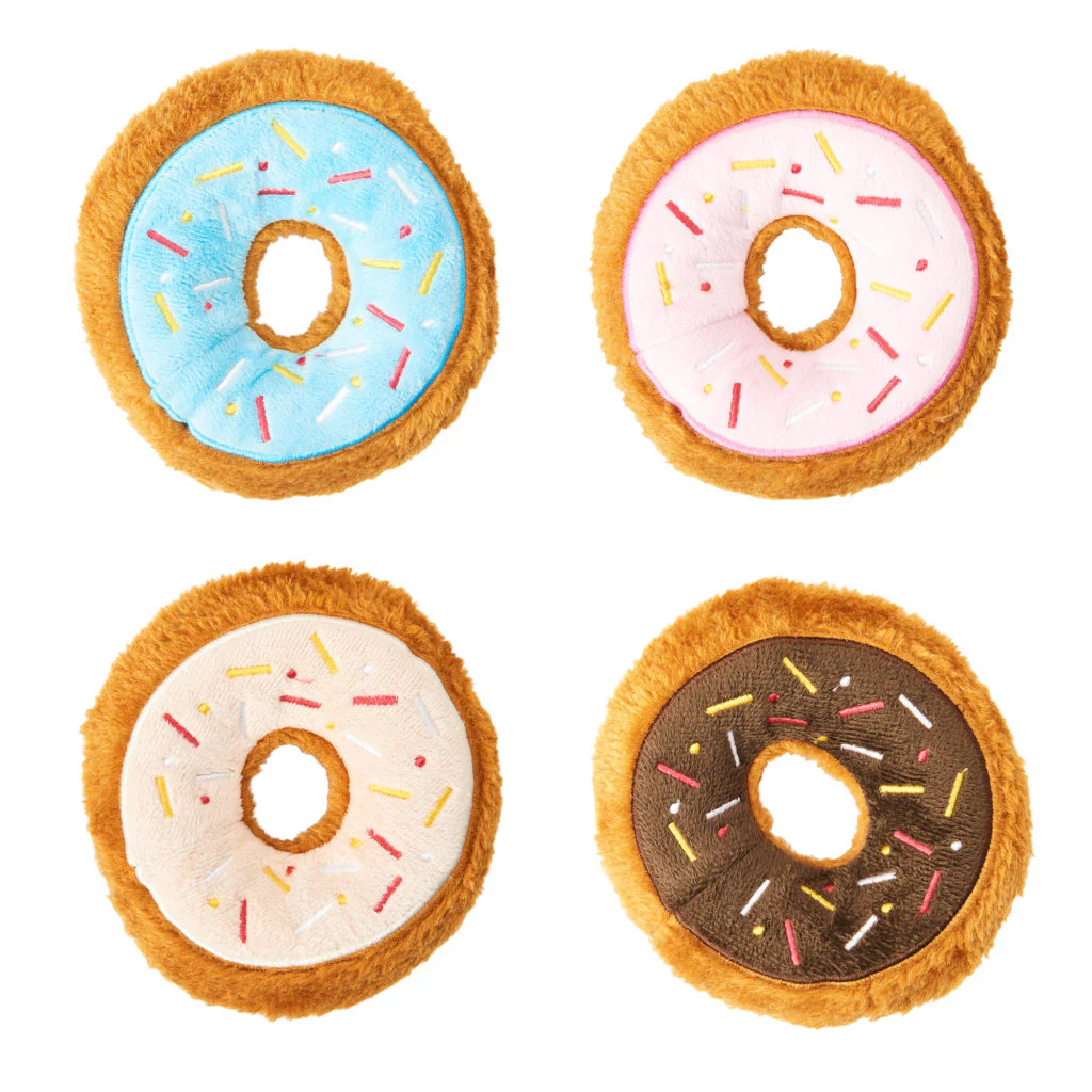 Spot Ethical Pet Dog Toy Tasty Donuts 5In Assorted - Image 1