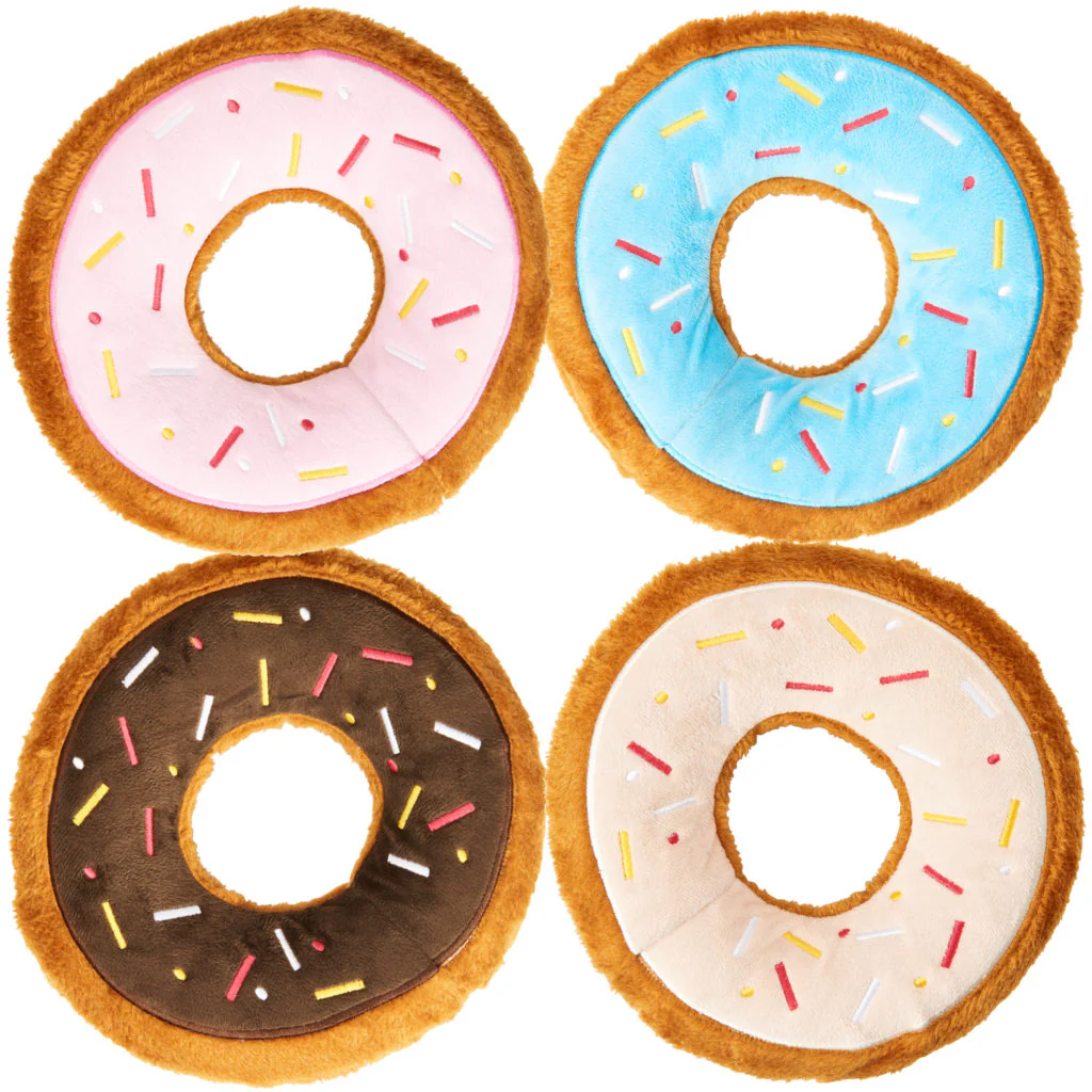 Spot Ethical Pet Dog Toy Tasty Donuts 9In Assorted - Image 1