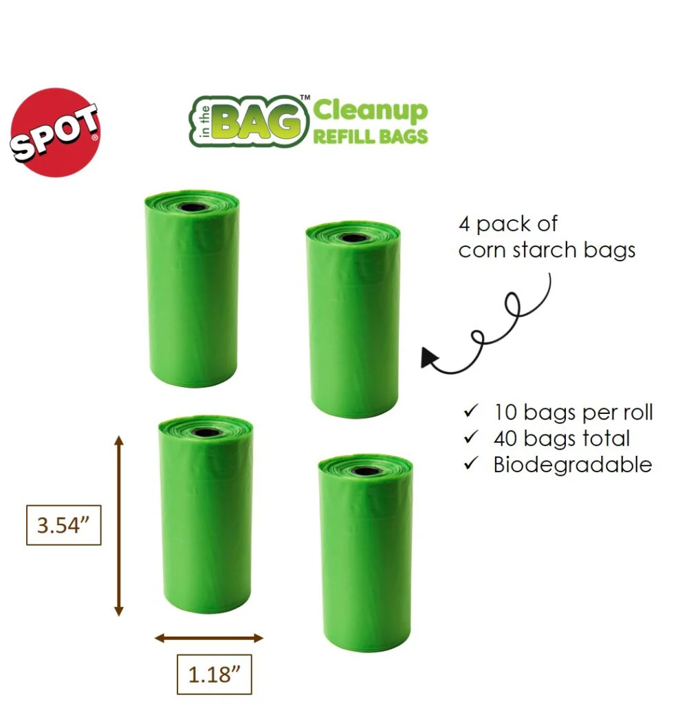 Spot Ethical Pet In The Bag Clean-Up Corn Starch Waste Bag 4Pk Refill - Image 1