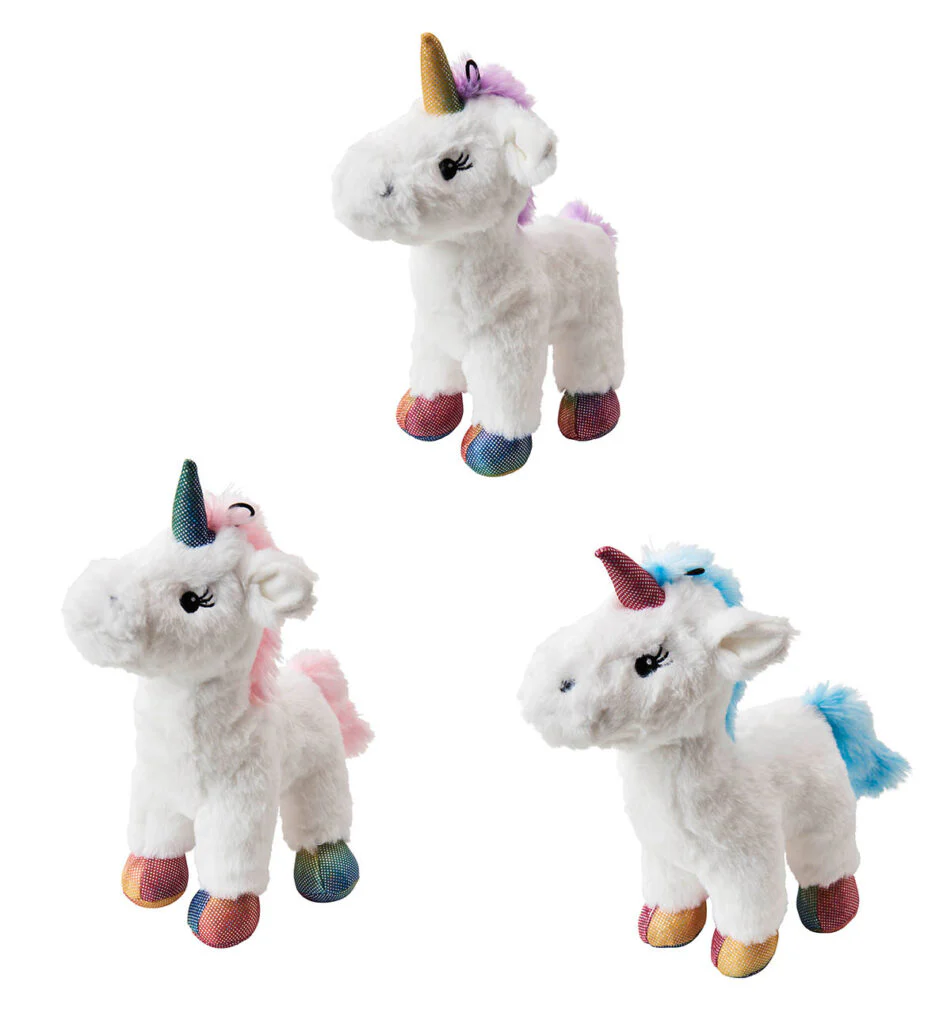 Spot Ethical Pet Dog Toy Luna-Corn Plush 10In Assorted - Image 1