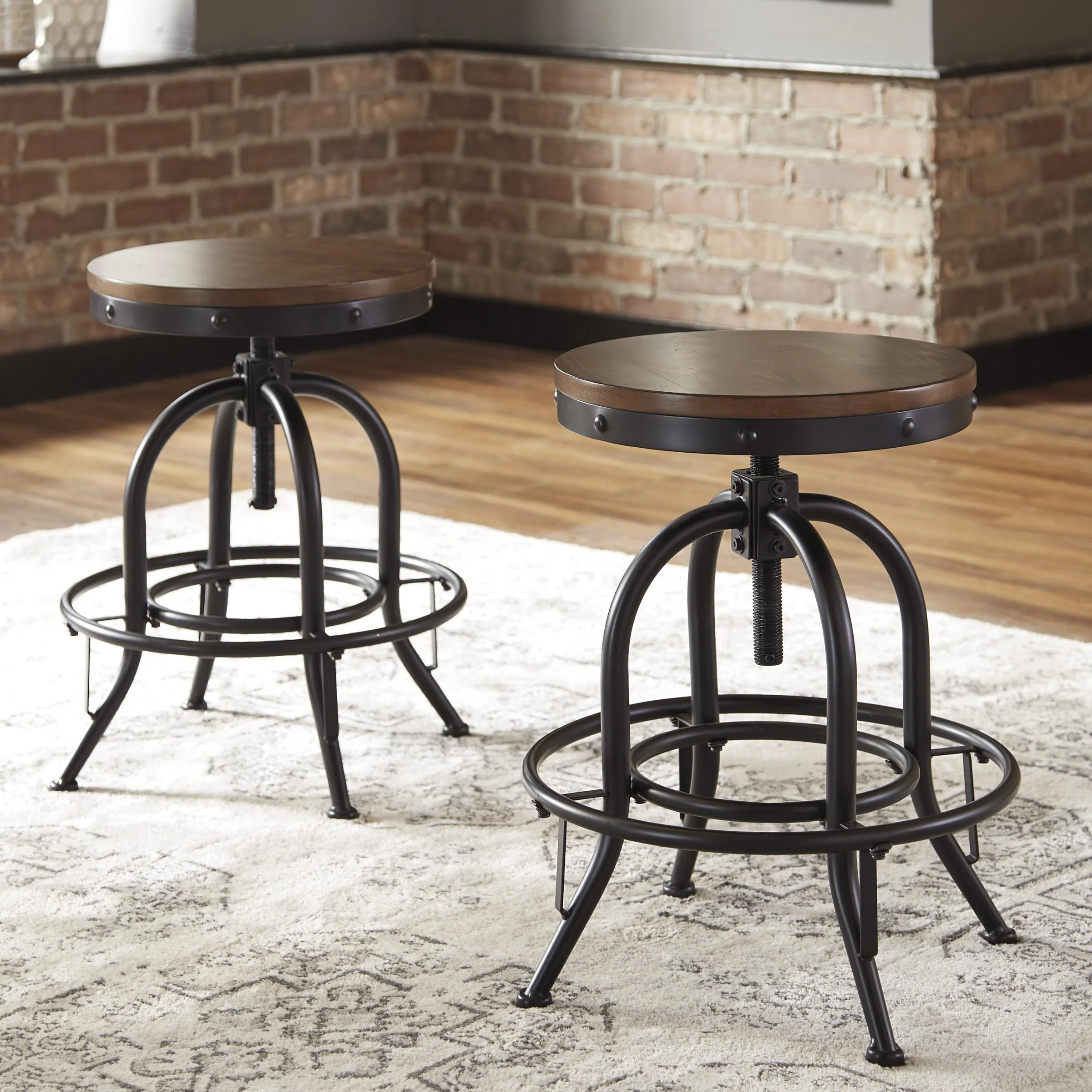 Signature Design by Ashley Valebeck Adjustable Height Stool D546-224 - Image 2