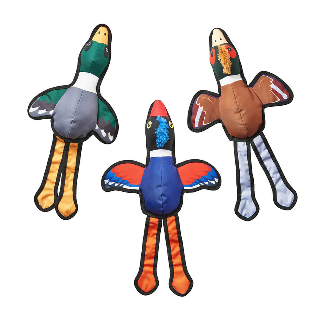 Spot Ethical Pet Dog Toy Love The Earth Oxford Plush Ducks 20In Assorted - Image 1