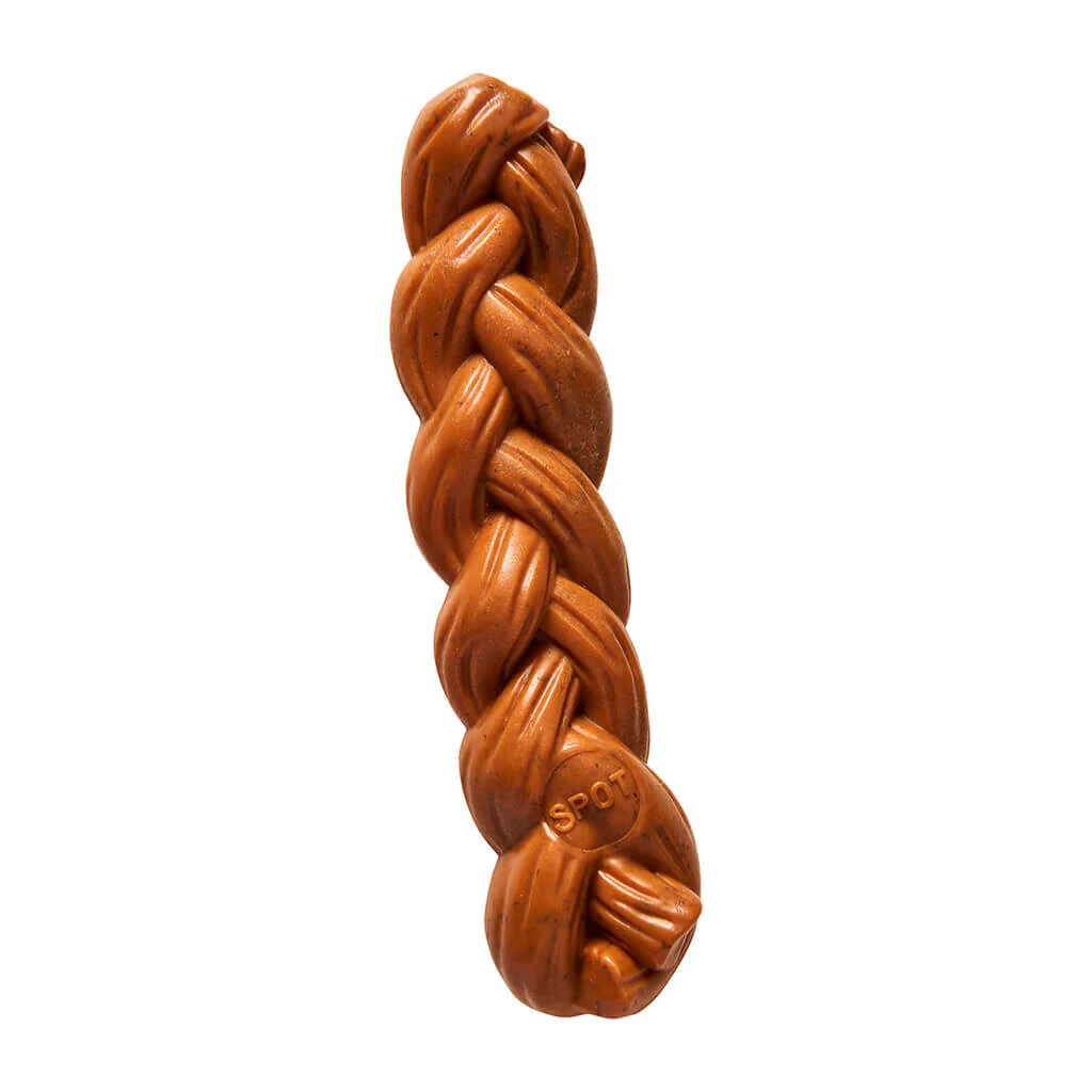 Spot Ethical Pet Dog Chew Bambone Hickory Braided Stick 7.25in - Image 1