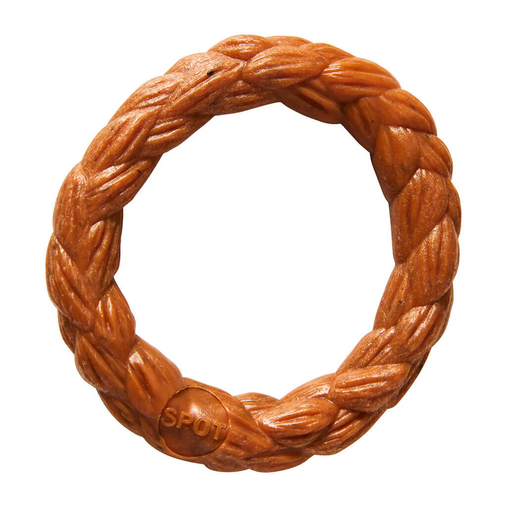 Spot Ethical Pet Dog Chew Bambone Hickory Braided Ring 3in - Image 1