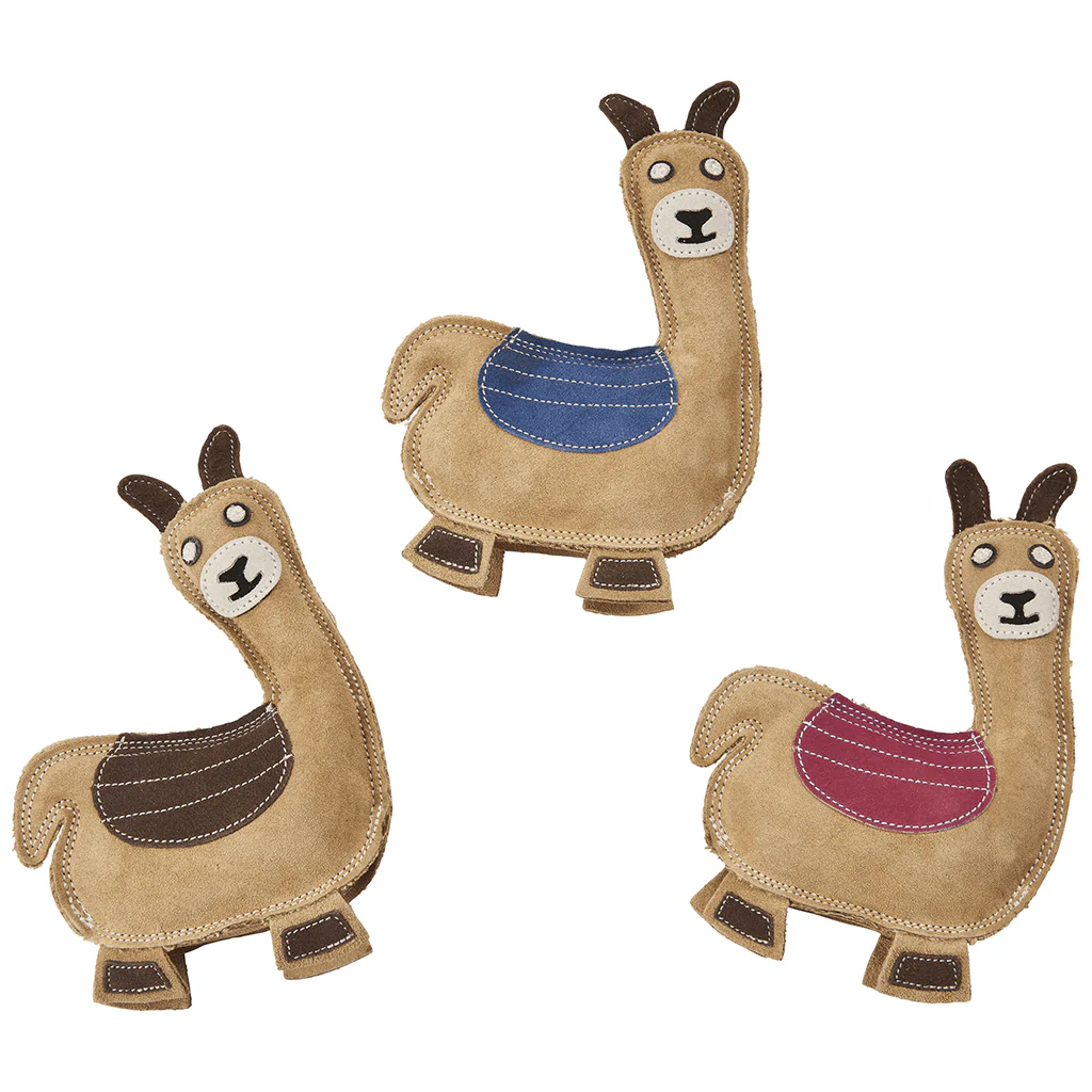 Spot Ethical Pet Dog Toy Dura-Fused Leather Llama 9In Assorted - Image 1