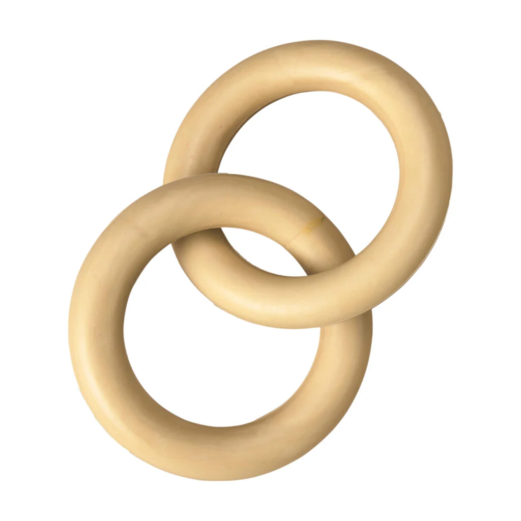 Spot Ethical Pet Dog Toy Love The Earth Natural Rubber Double Ring 7.5In - Image 1