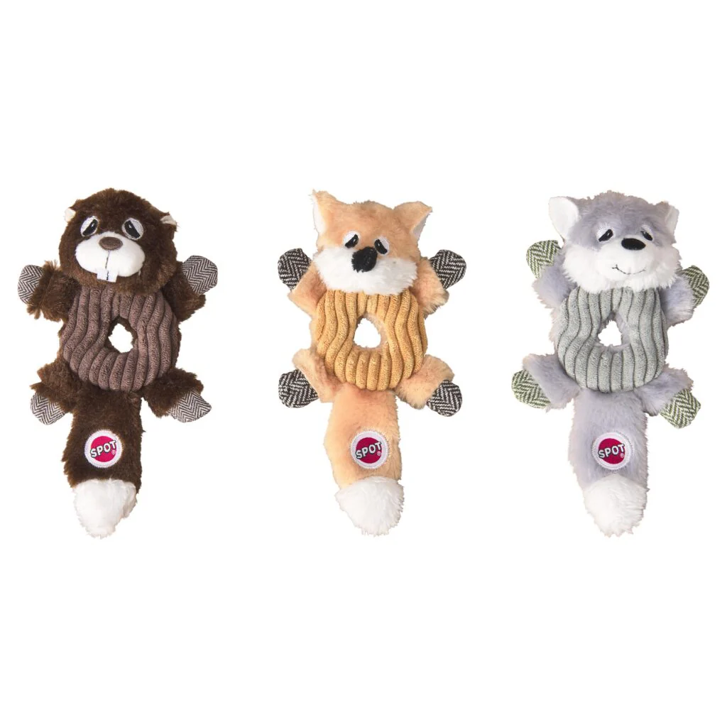 Spot Ethical Pet Dog Toy Lil Spots Donut Crinkler 7In Assorted - Image 1