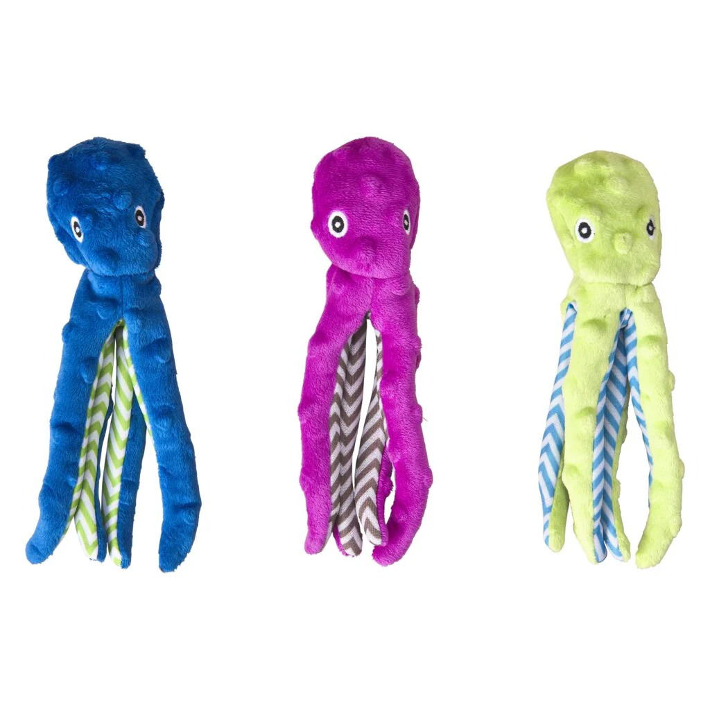 Spot Ethical Pet Dog Toy Lil Spots Octopus 8In Assorted - Image 1