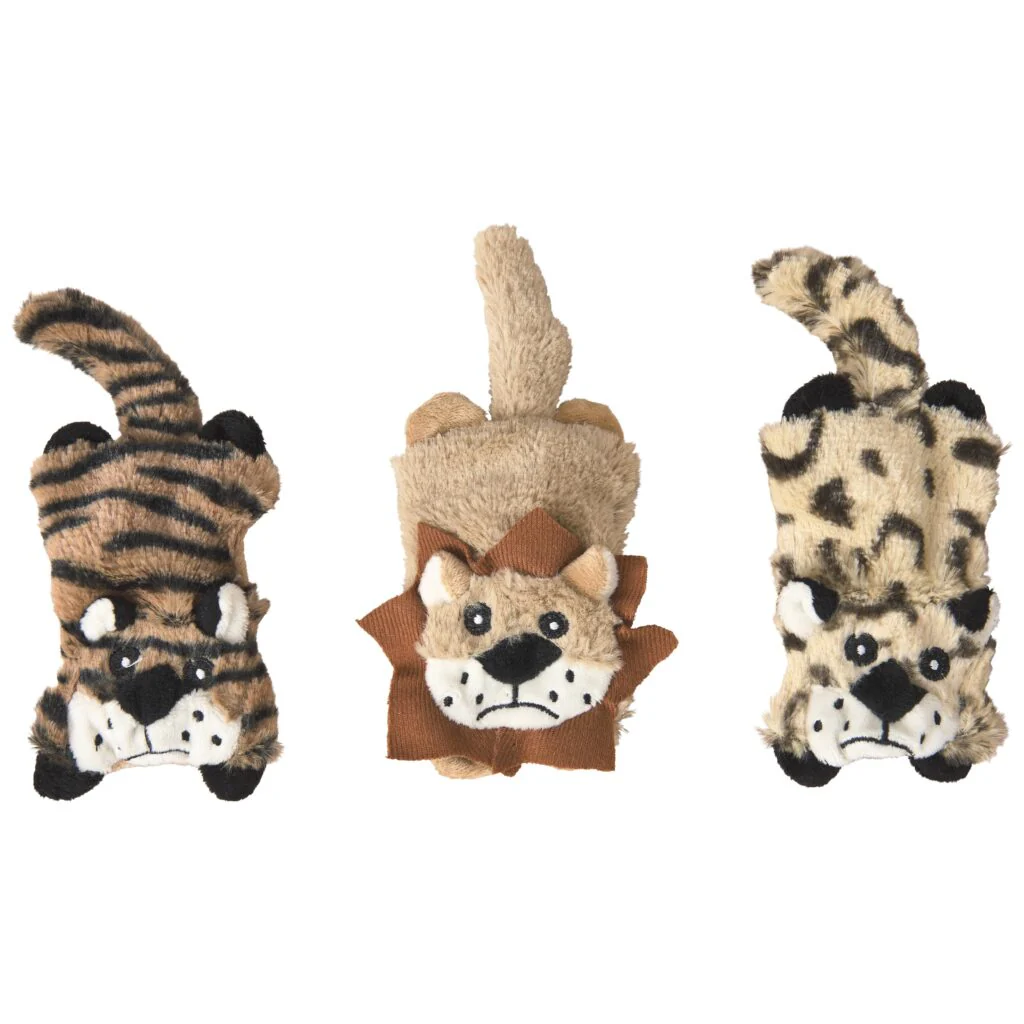 Spot Ethical Pet Dog Toy Lil Spots Flat Cats 5In 3Pk