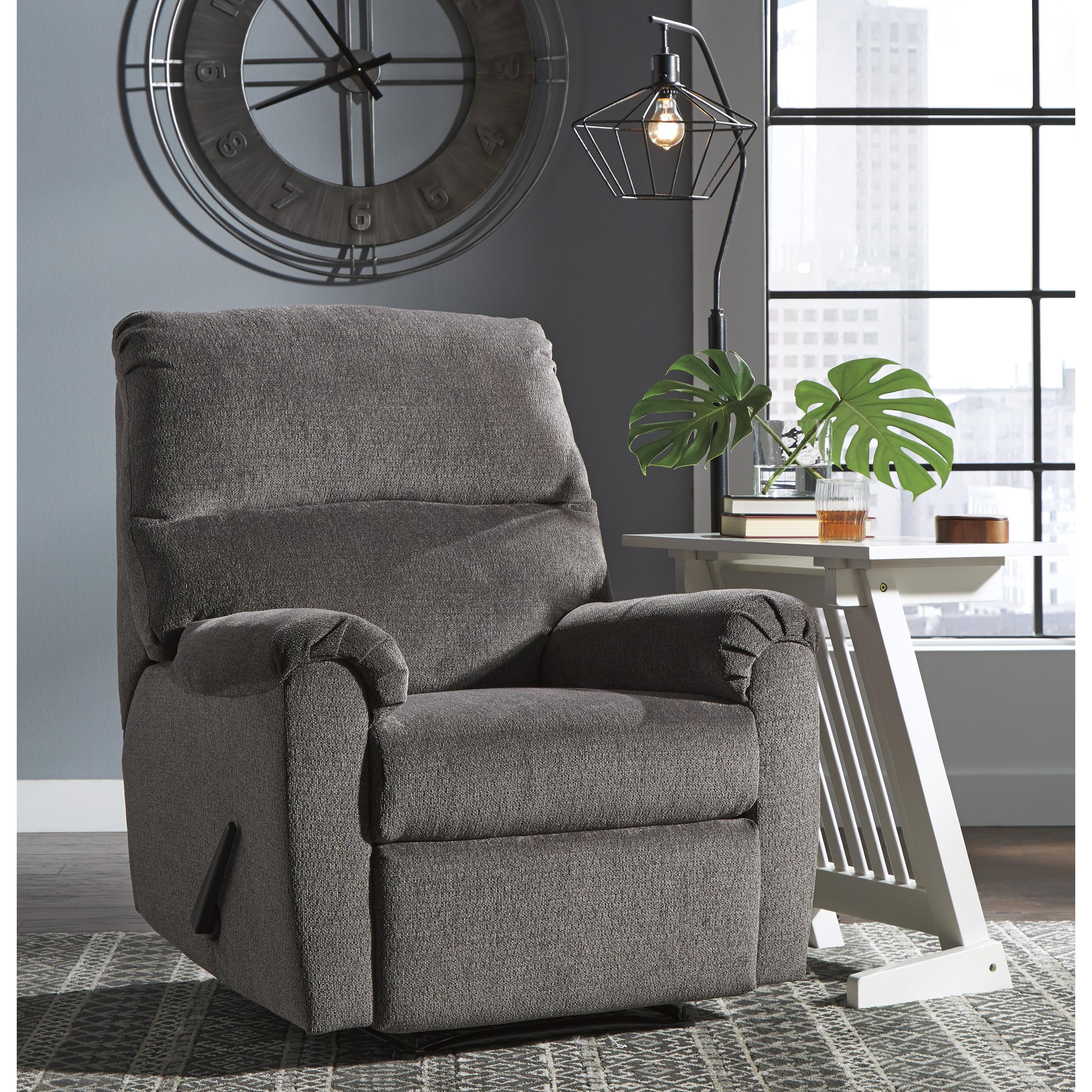 Signature Design by Ashley Nerviano Fabric Recliner with Wall Recline 1080329 - Image 3