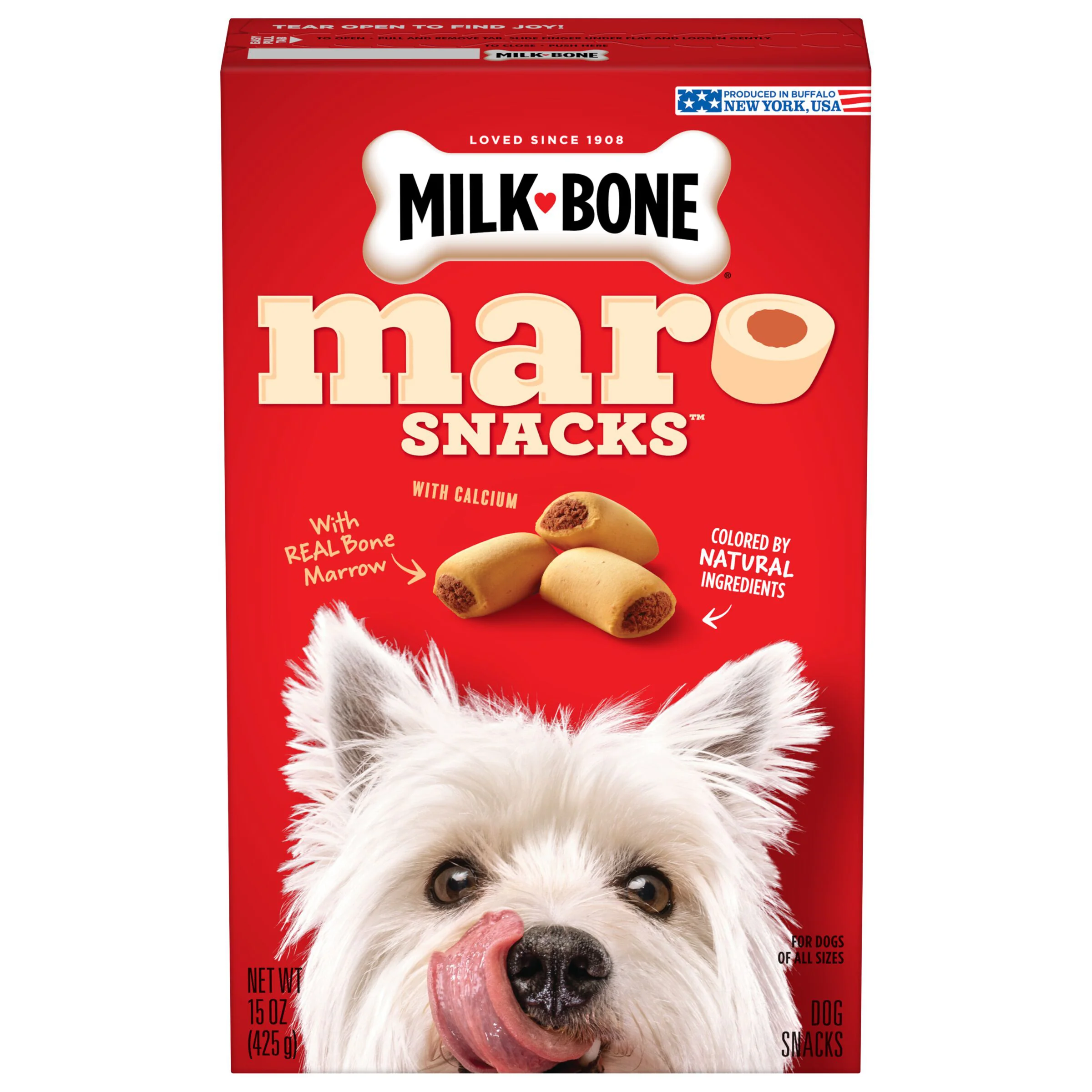 Milk-Bone MaroSnacks Small Dog Treats With Bone Marrow, 15 oz - Image 1