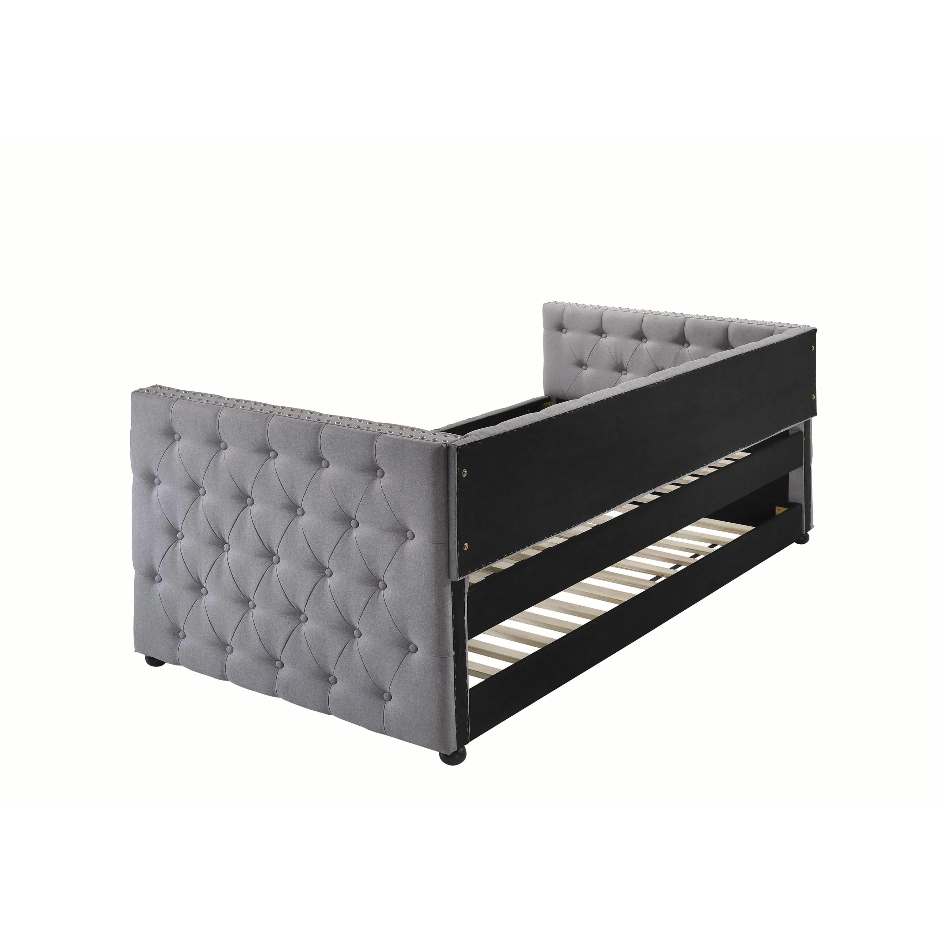 Coaster Furniture Mockern 302161 Upholstered Twin Daybed with Trundle - Grey - Image 3