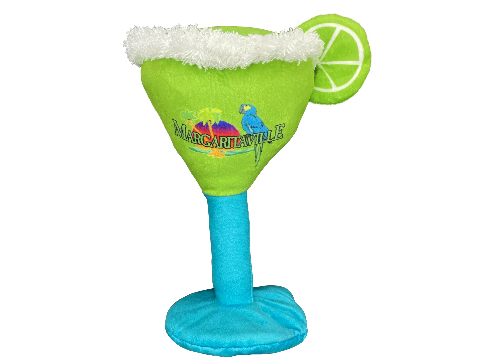 Multipet Plush Dog Toy Margaritaville Margarita Glass 8in - Image 1