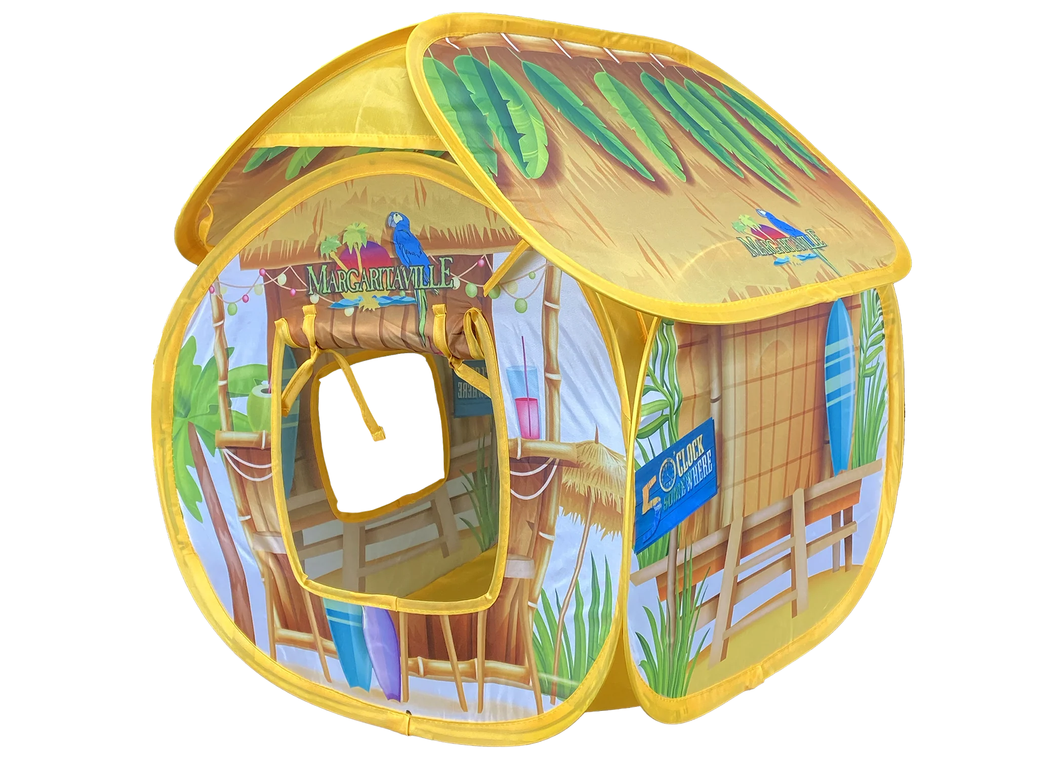 Multipet Cat Toy Margaritaville Tiki Tent 16in - Image 1