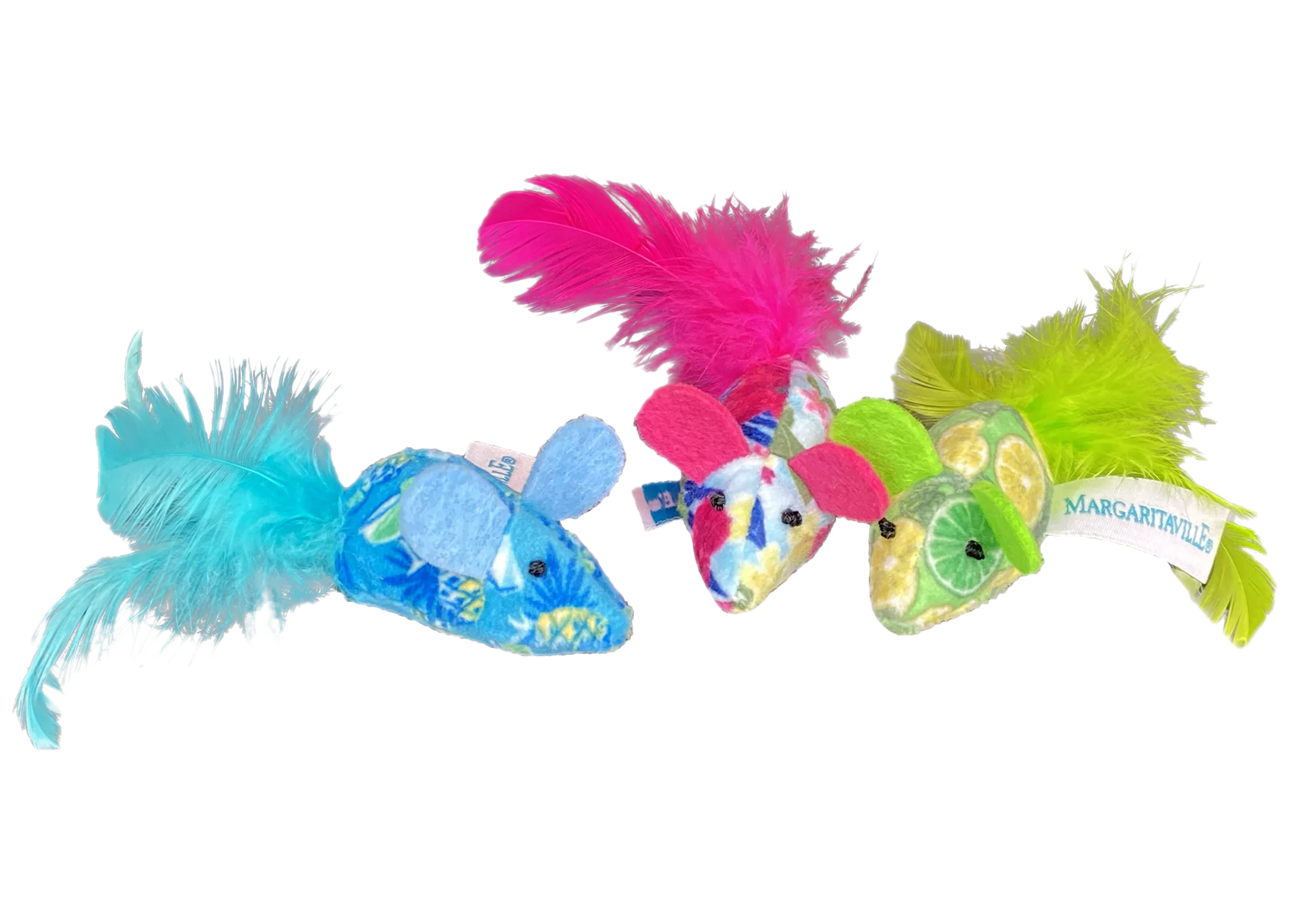 Multipet Cat Toy Margaritaville Mice 3pk - Image 1