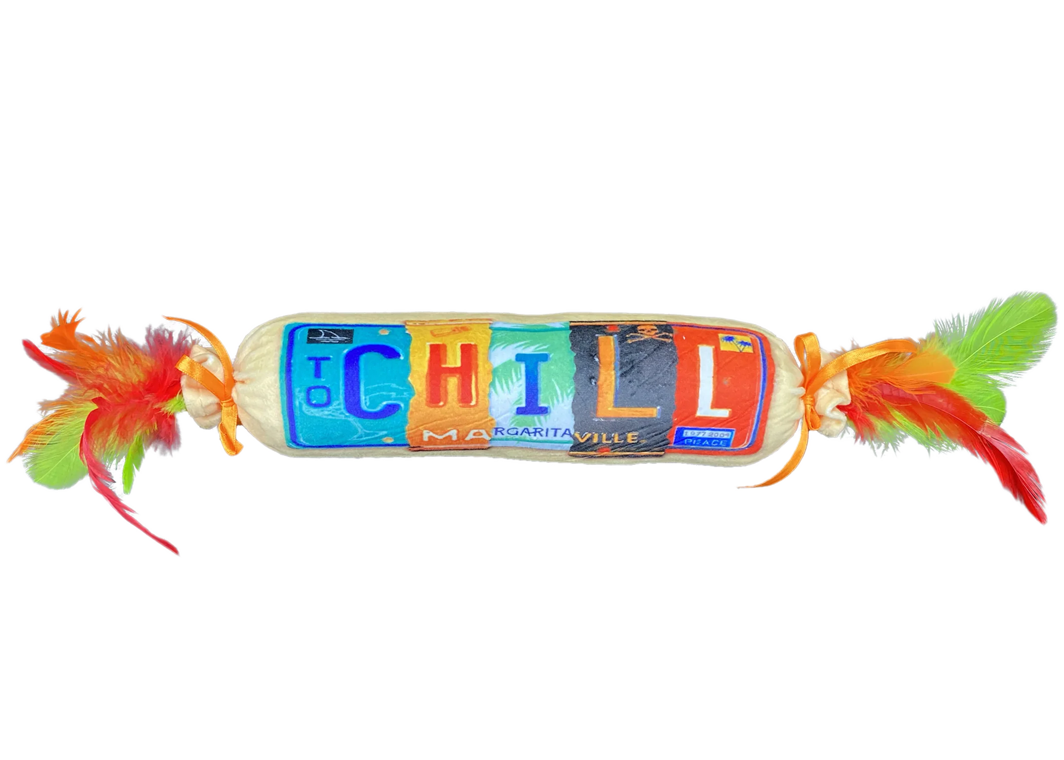 Multipet Cat Toy Margaritaville License to Chill Cat Kicker 18in Catnip - Image 1