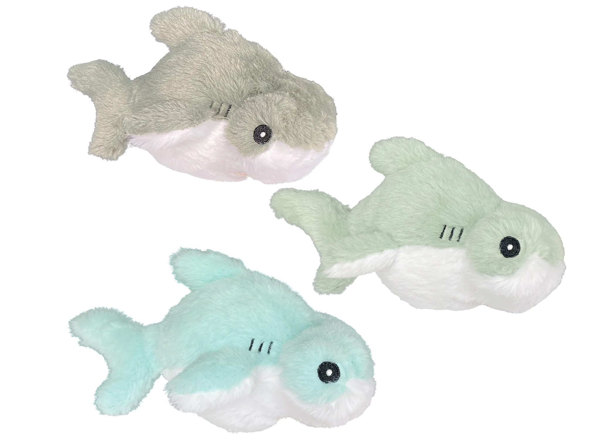 Multipet Plush Dog Toy Margaritaville Fins Up Shark 8in Assorted - Image 1