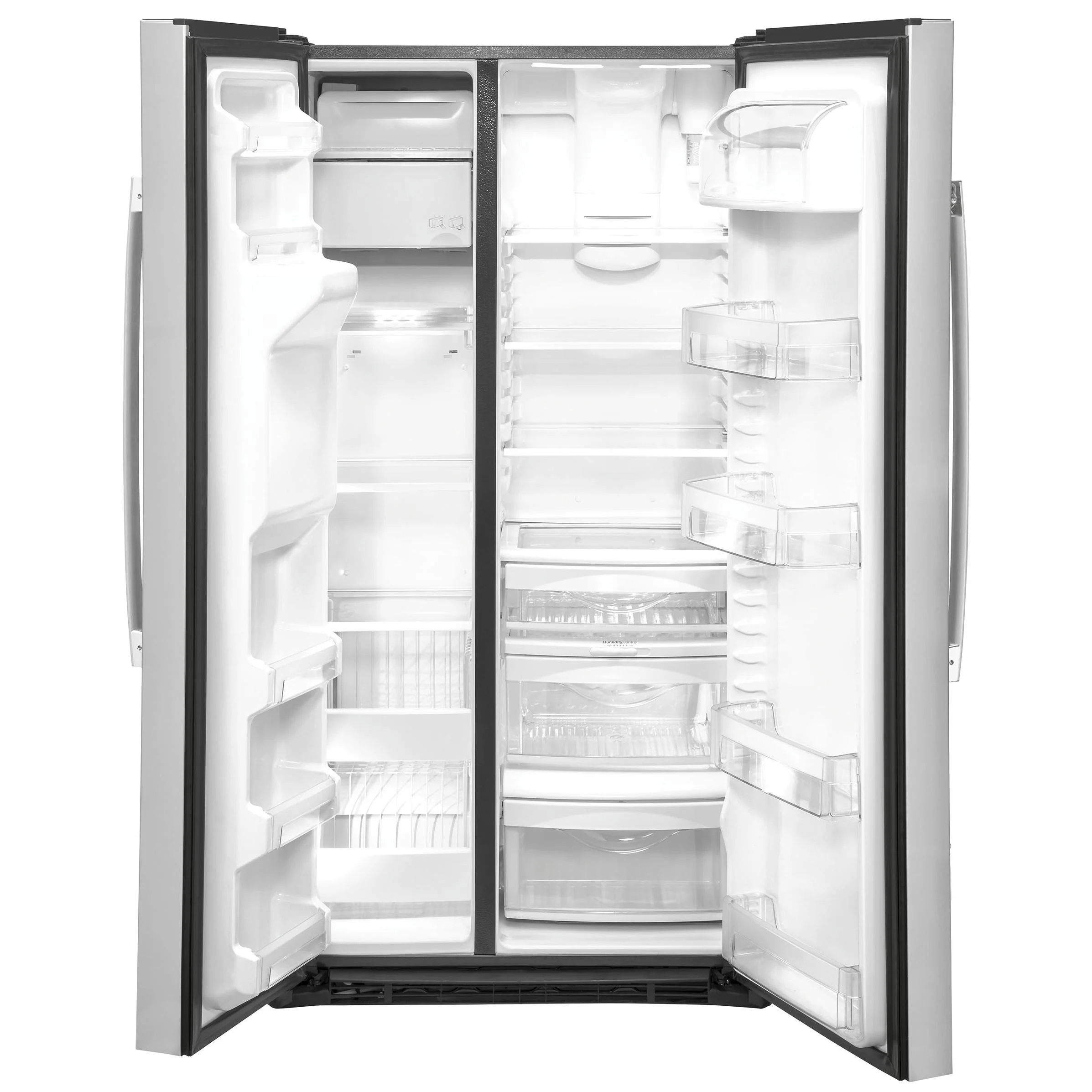 GE 36-inch, 21.8 cu.ft. Counter-Depth Side-by-Side Refrigerator with Water and Ice Dispensing System GZS22IYNFS - Image 2