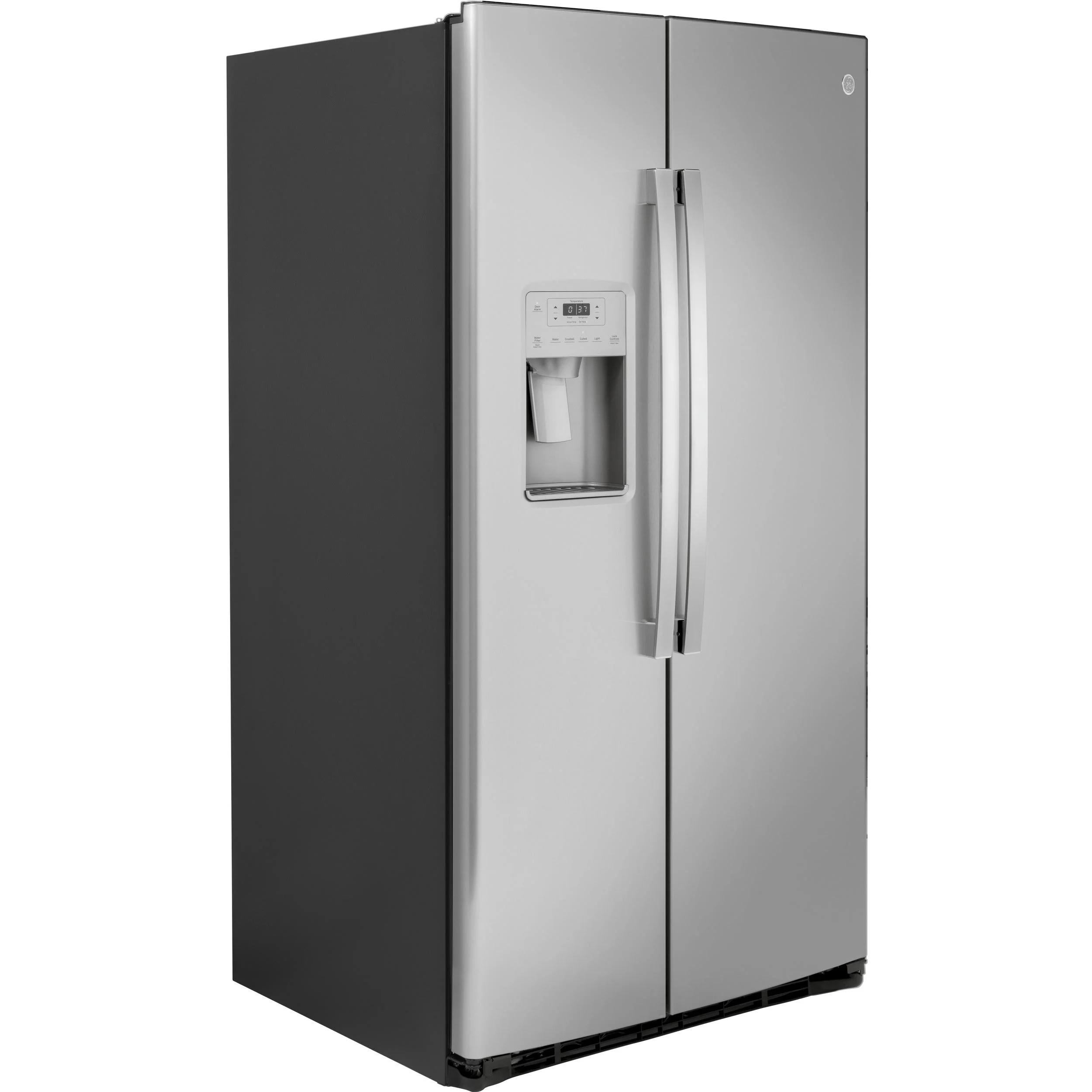 GE 36-inch, 25.1 cu.ft. Freestanding Side-by-Side Refrigerator with Water and Ice Dispensing System GSS25IYNFS - Image 2