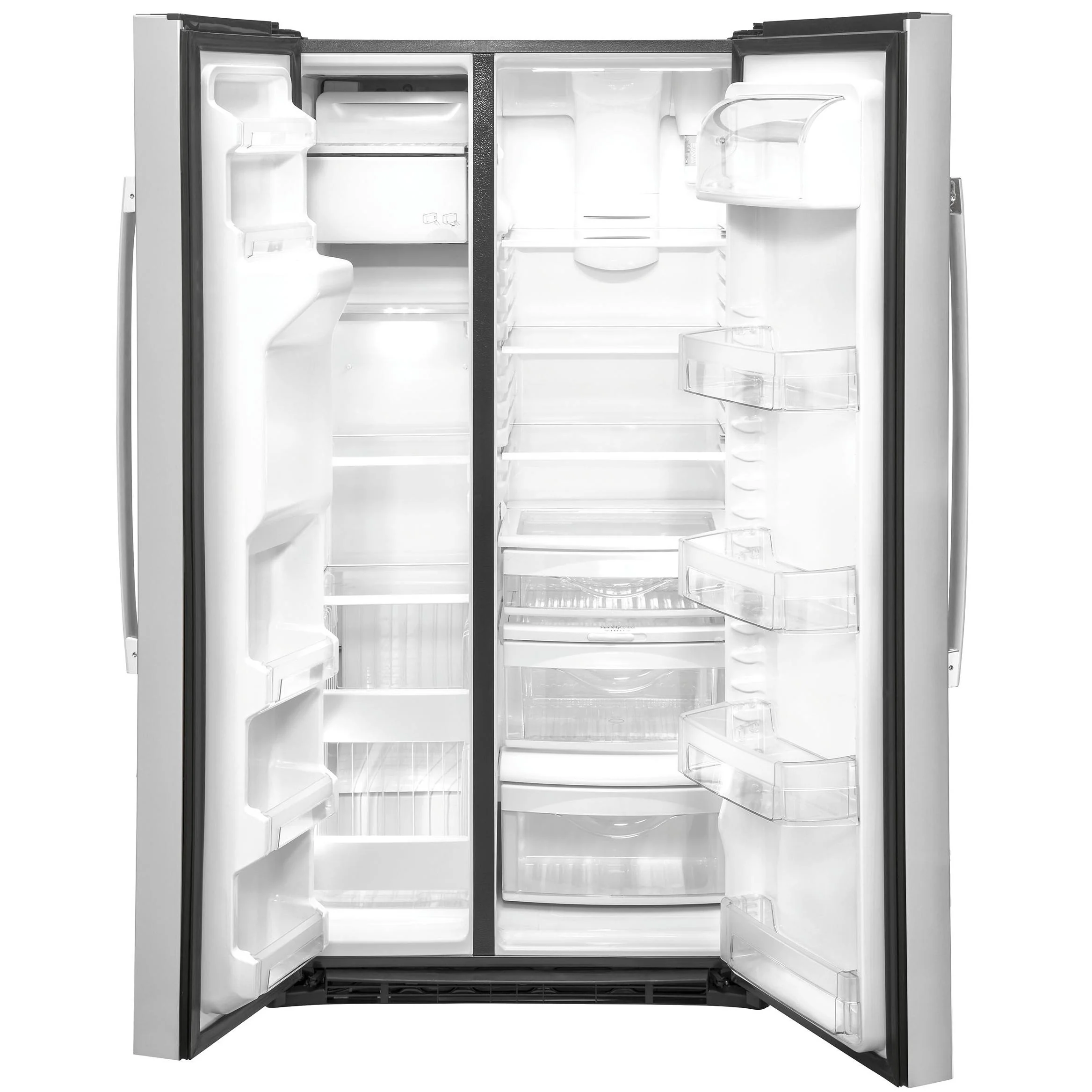 GE 36-inch, 25.1 cu.ft. Freestanding Side-by-Side Refrigerator with Water and Ice Dispensing System GSS25IYNFS - Image 3