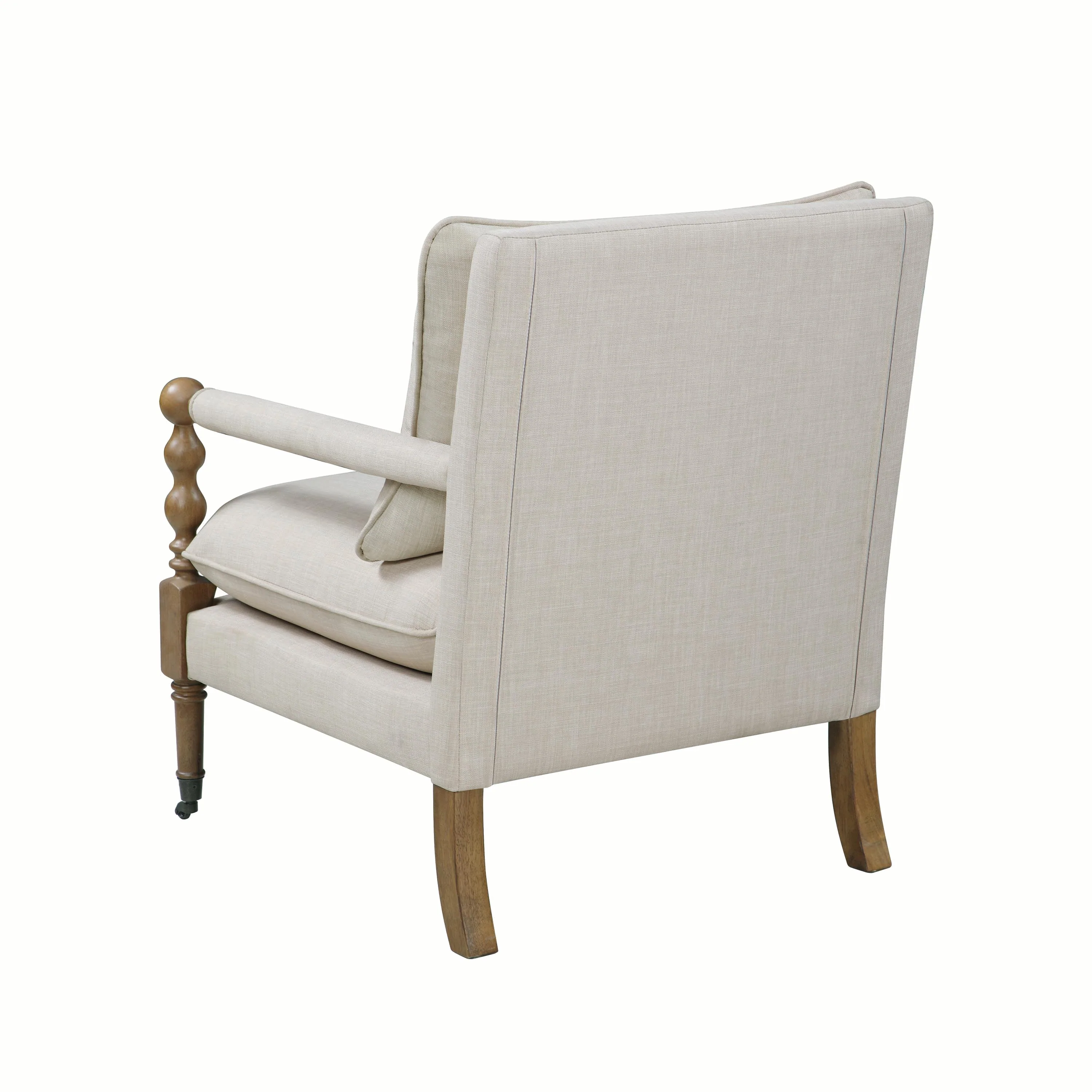 Coaster Furniture Dempsy 903058 Upholstered Accent Chair with Casters - Beige - Image 3