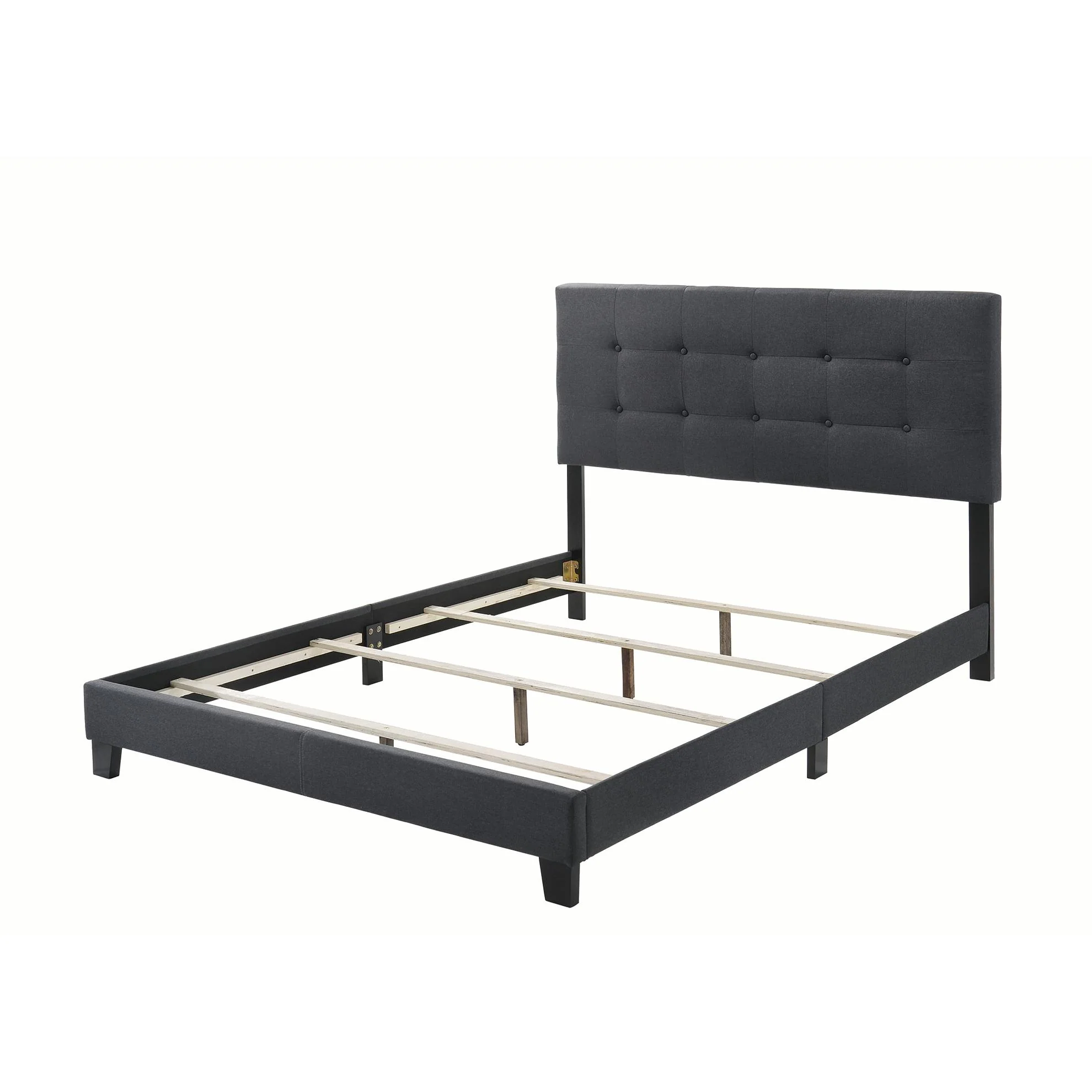 Coaster Furniture Mapes 305746Q Upholstered Queen Panel Bed - Charcoal - Image 2