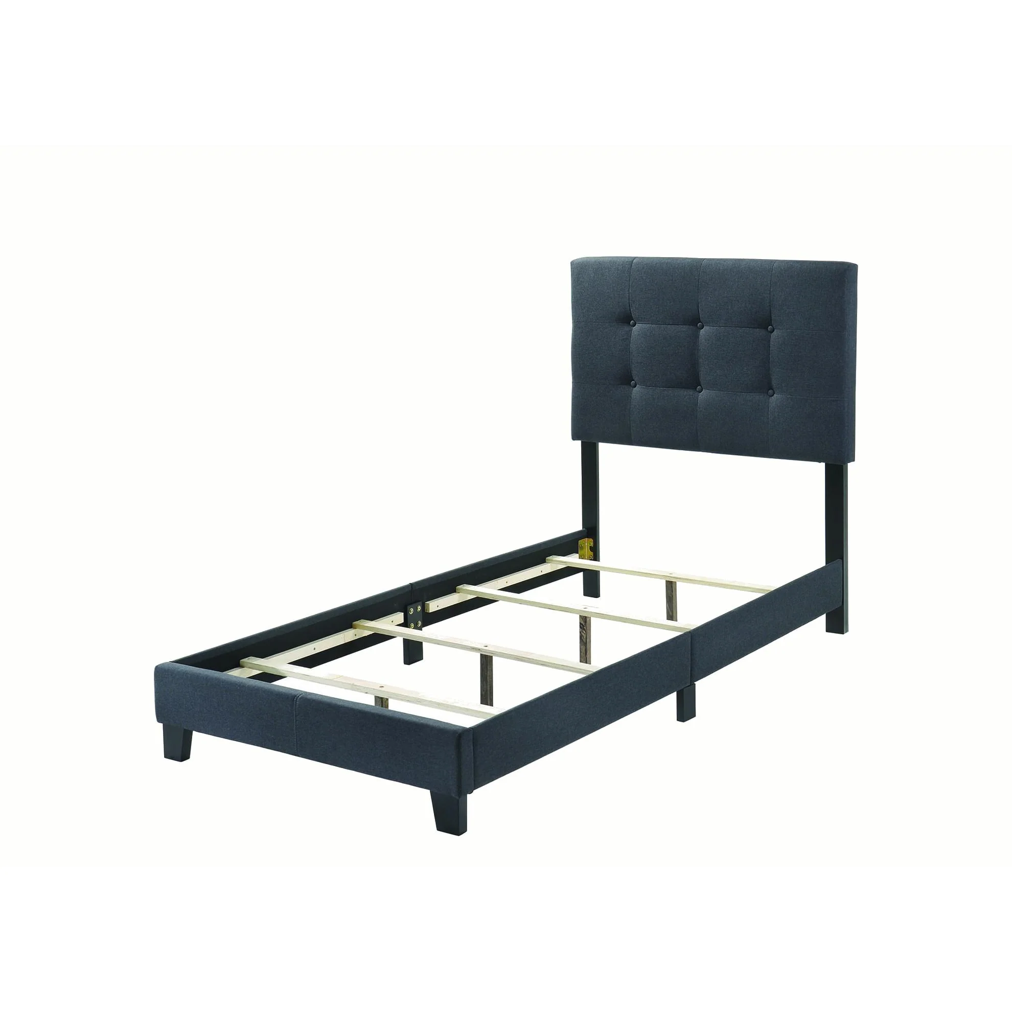 Coaster Furniture Mapes 305746T Upholstered Twin Panel Bed - Charcoal - Image 2