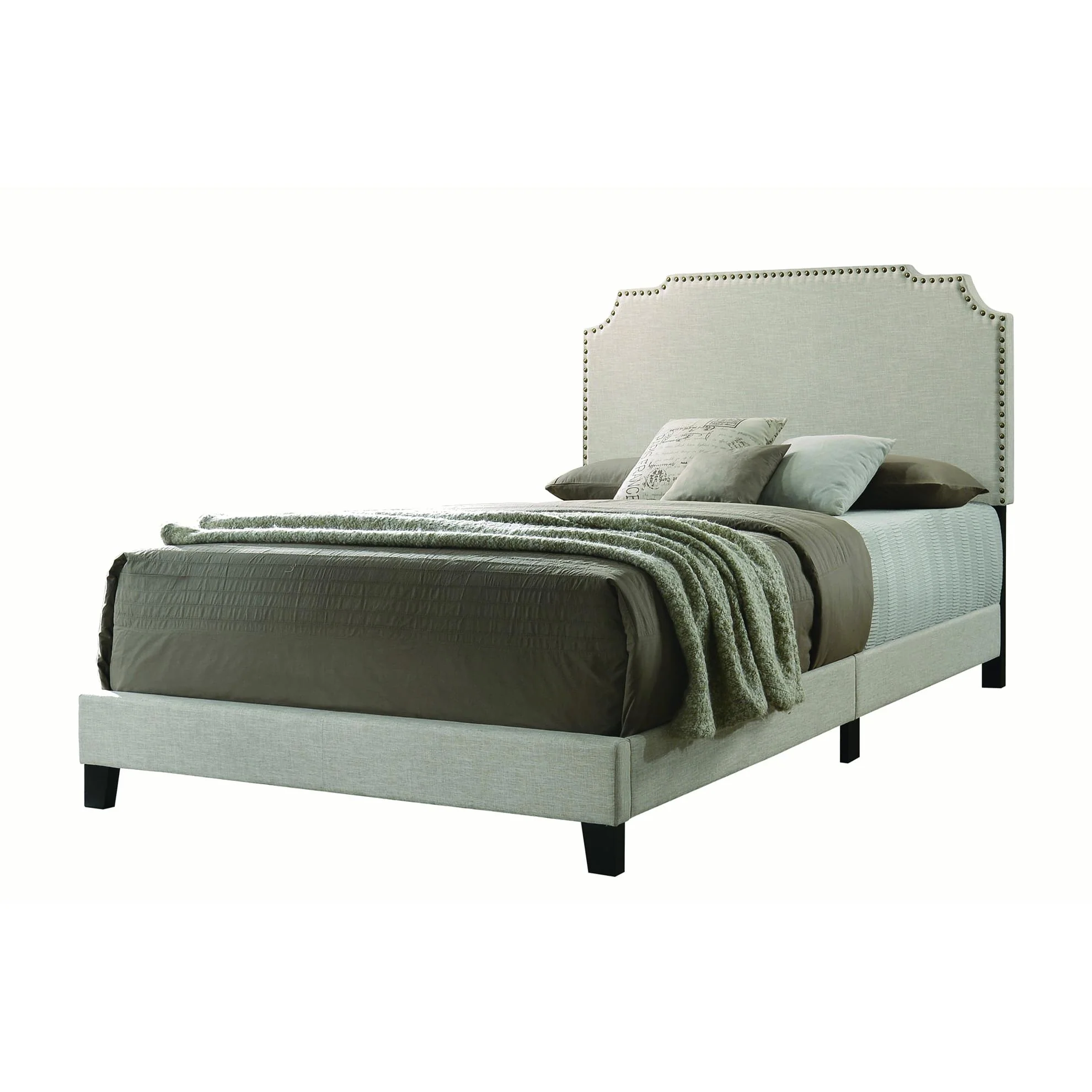 Coaster Furniture Tamarac 310061Q Upholstered Queen Panel Bed - Beige - Image 1