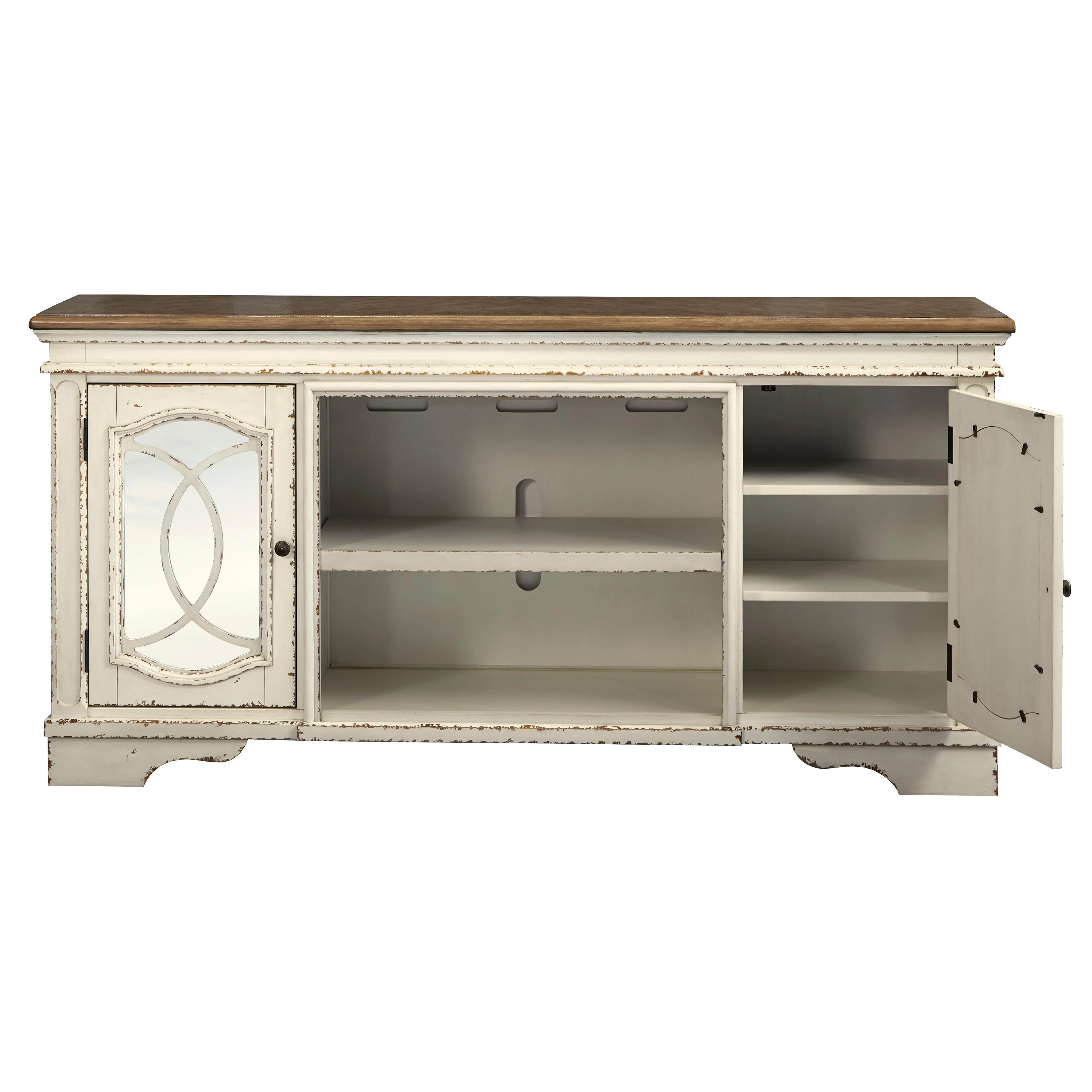Signature Design by Ashley Realyn TV Stand with Cable Management W743-68 - Image 2