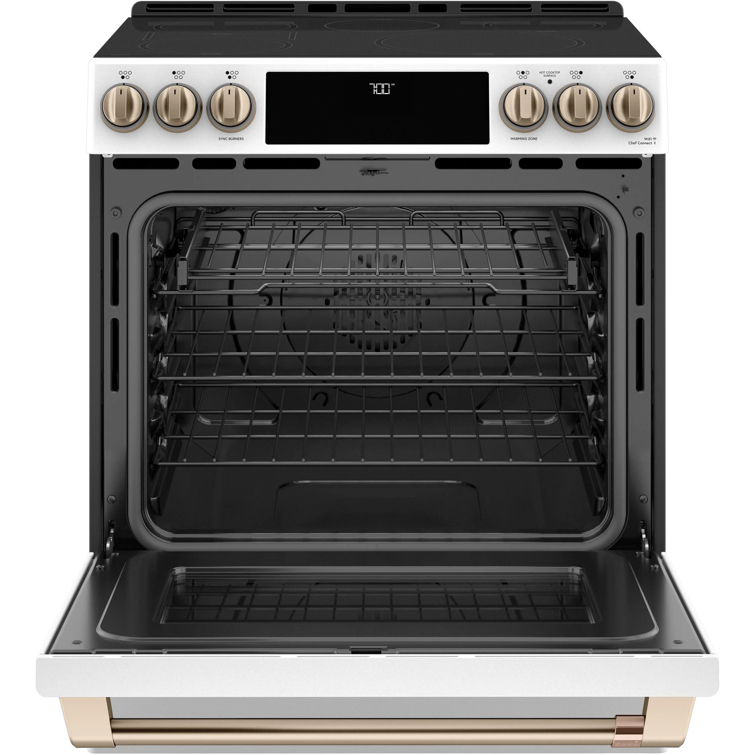 Café 30-inch Slide-in Electric Range with Warming Drawer CES700P4MW2 - Image 3