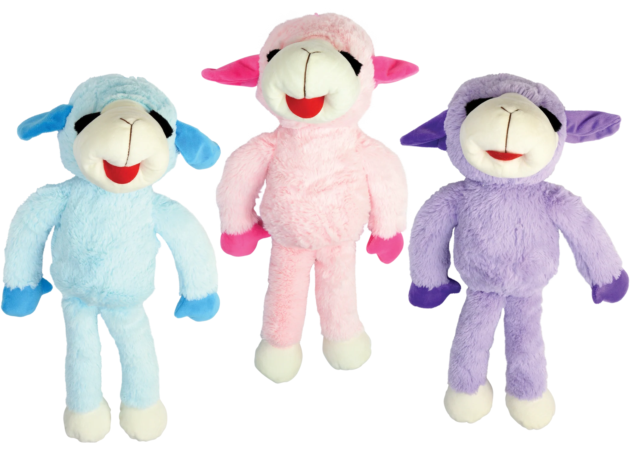 Multipet Plush Dog Toy Floppy Lamb Chop 14in Assorted - Image 1
