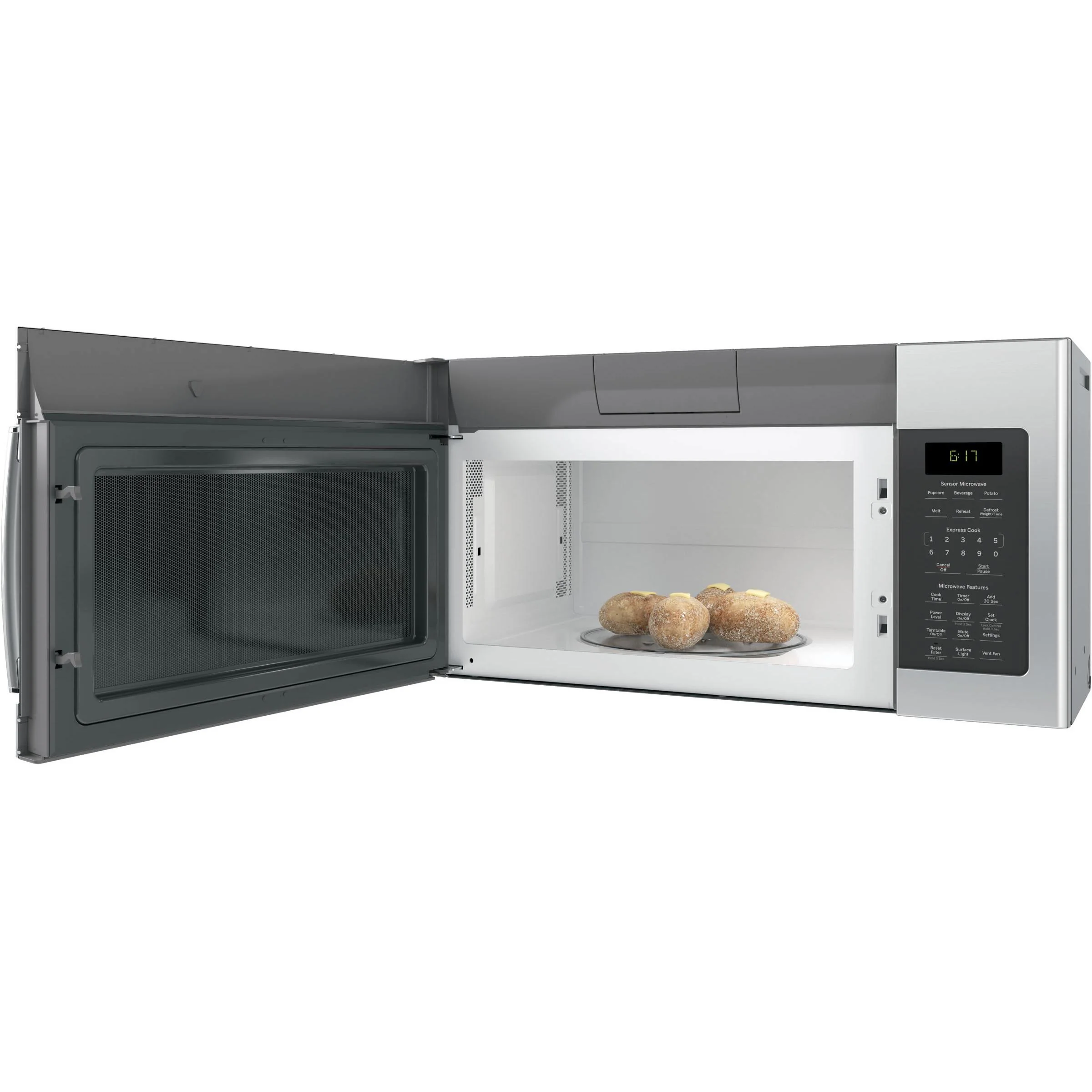 GE 30-inch, 1.7 cu.ft. Over-the-Range Microwave Oven with Sensor Cooking JVM6175YKFS - Image 3