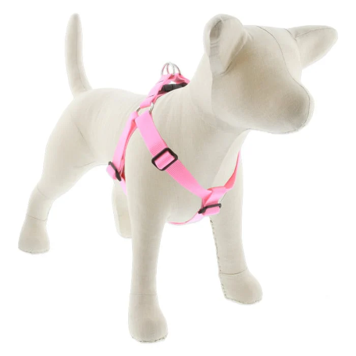 Lupine Pet Dog 1 In Wide 24-38 In Step  In Harness Basics Pink - Image 1