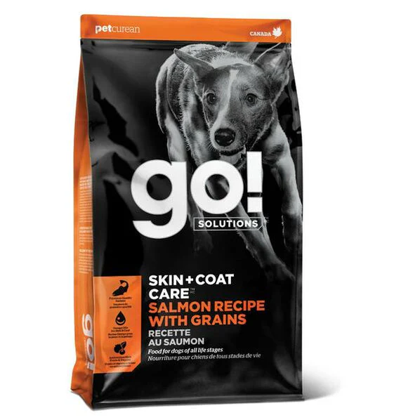 Petcurean Go Dry Dog Food Skin and Coat 22lb Salmon - Image 1