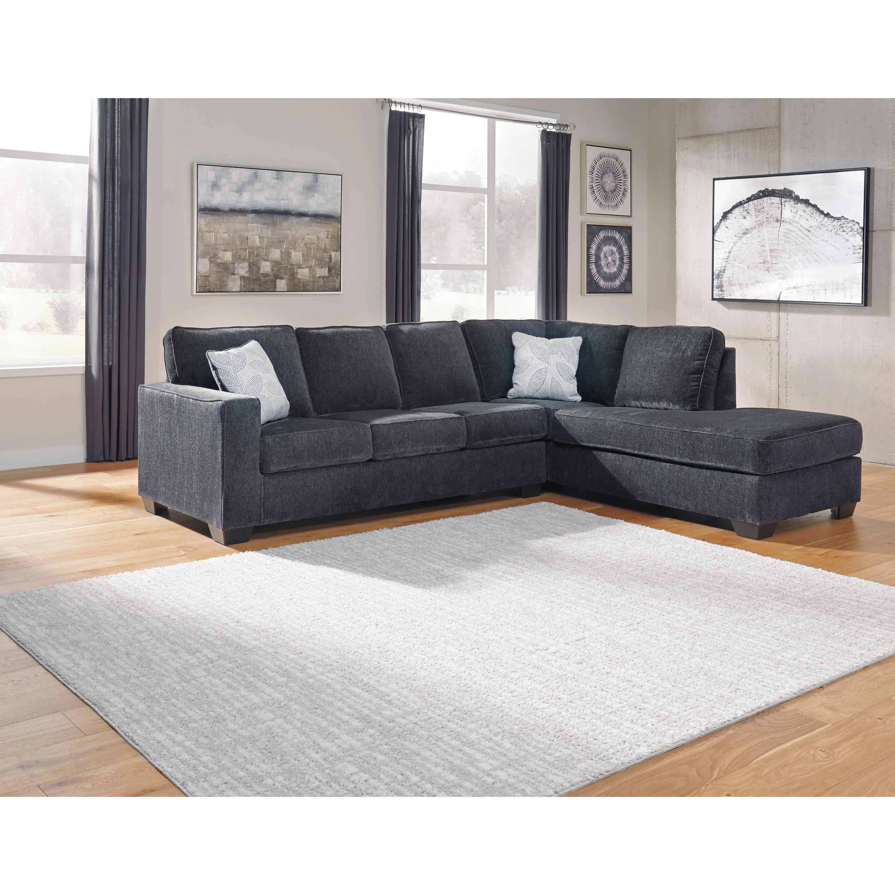 Signature Design by Ashley Altari Fabric Full Sleeper Sectional 8721310/8721317 - Image 2