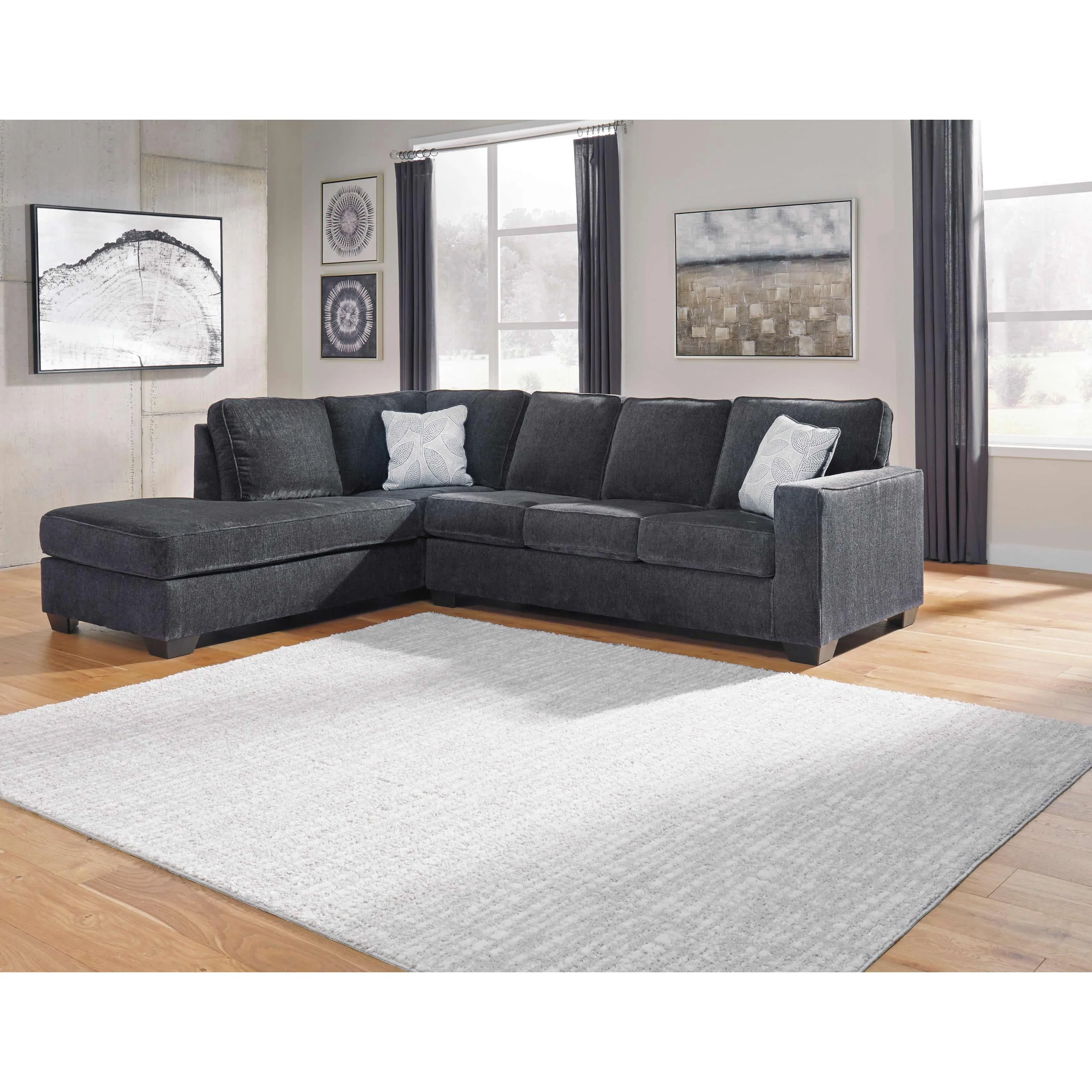 Signature Design by Ashley Altari Fabric Full Sleeper Sectional 8721316/8721383 - Image 2
