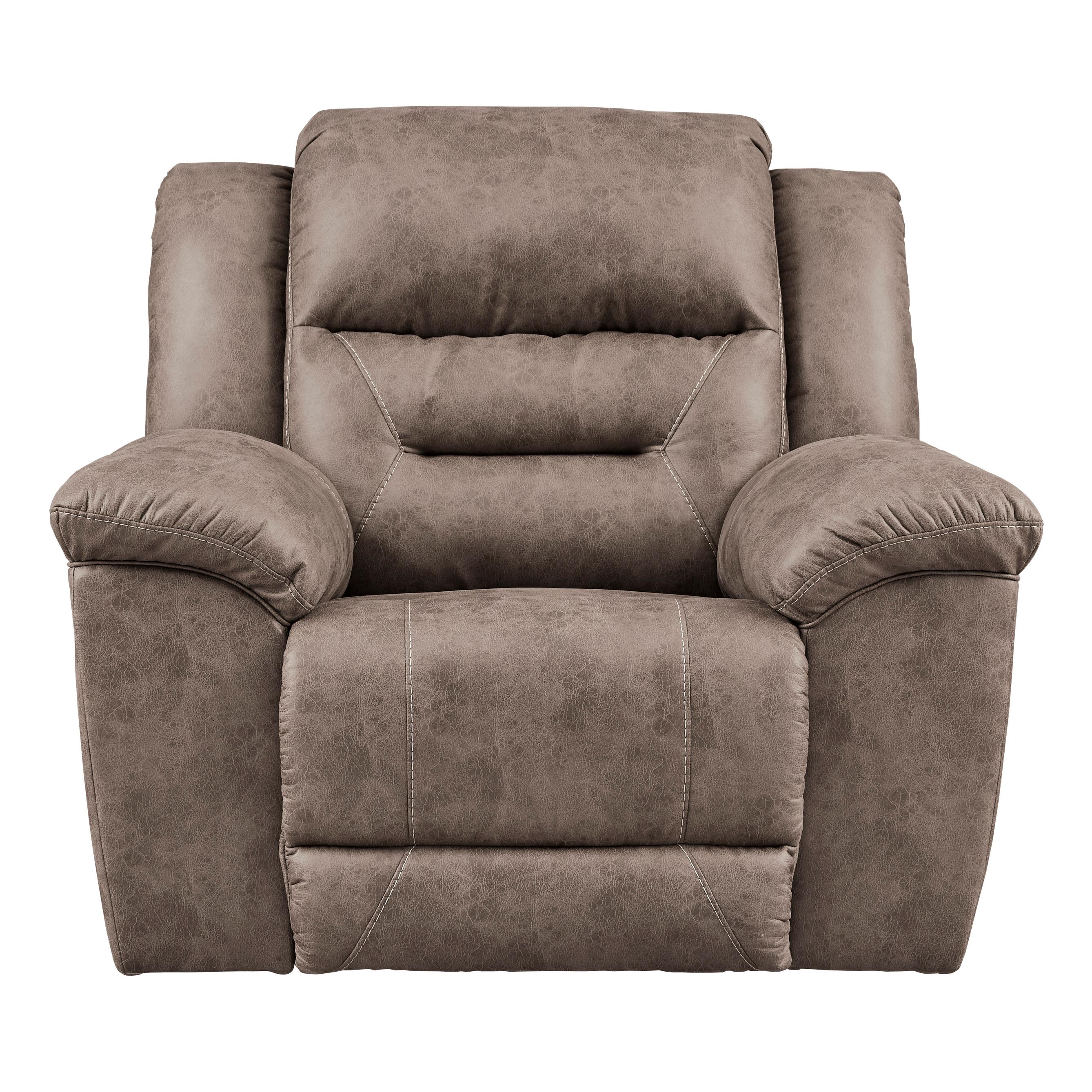 Signature Design by Ashley Stoneland Power Rocker Leather Look Recliner 3990598 - Image 1