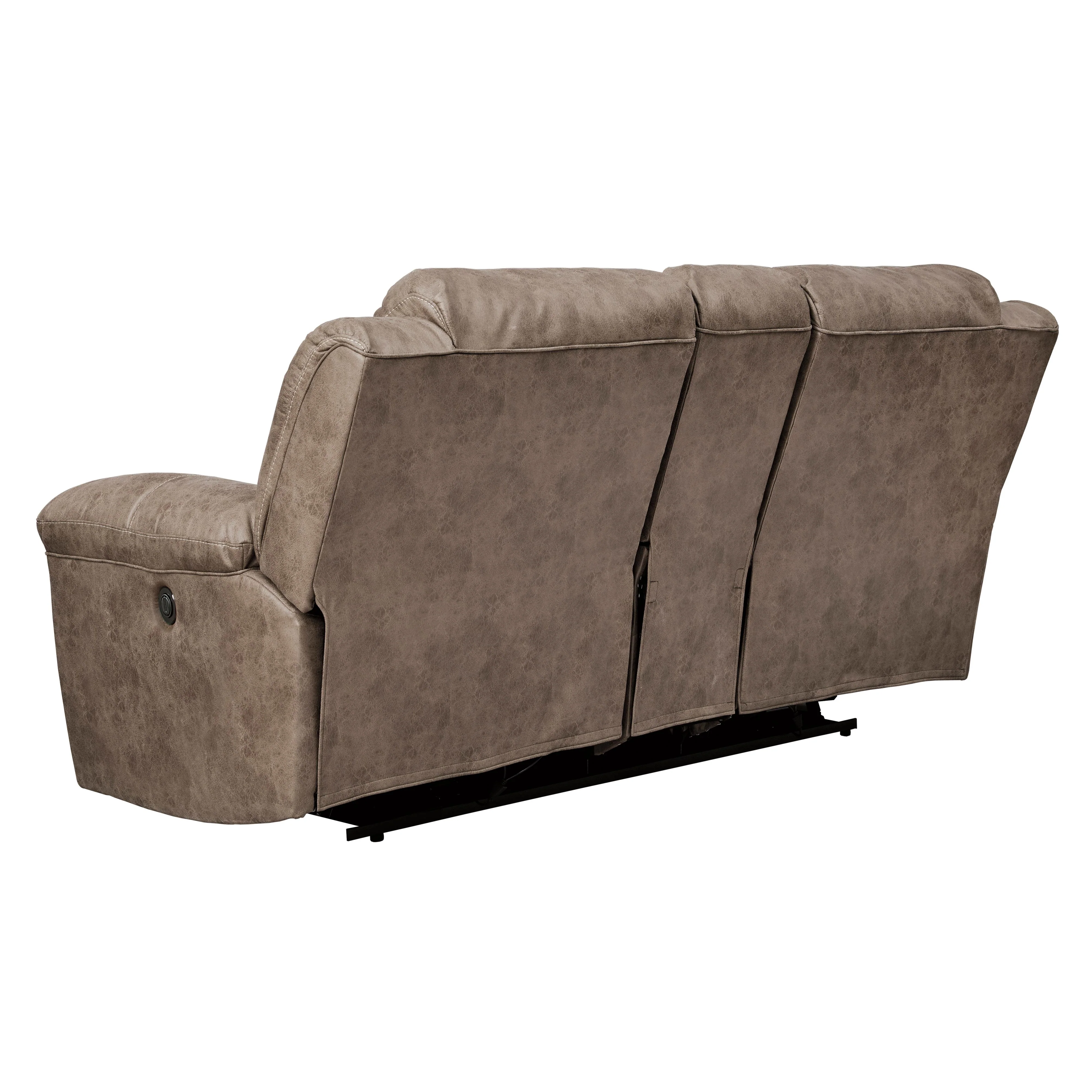 Signature Design by Ashley Stoneland Power Reclining Leather Look Loveseat with Console 3990596 - Image 3