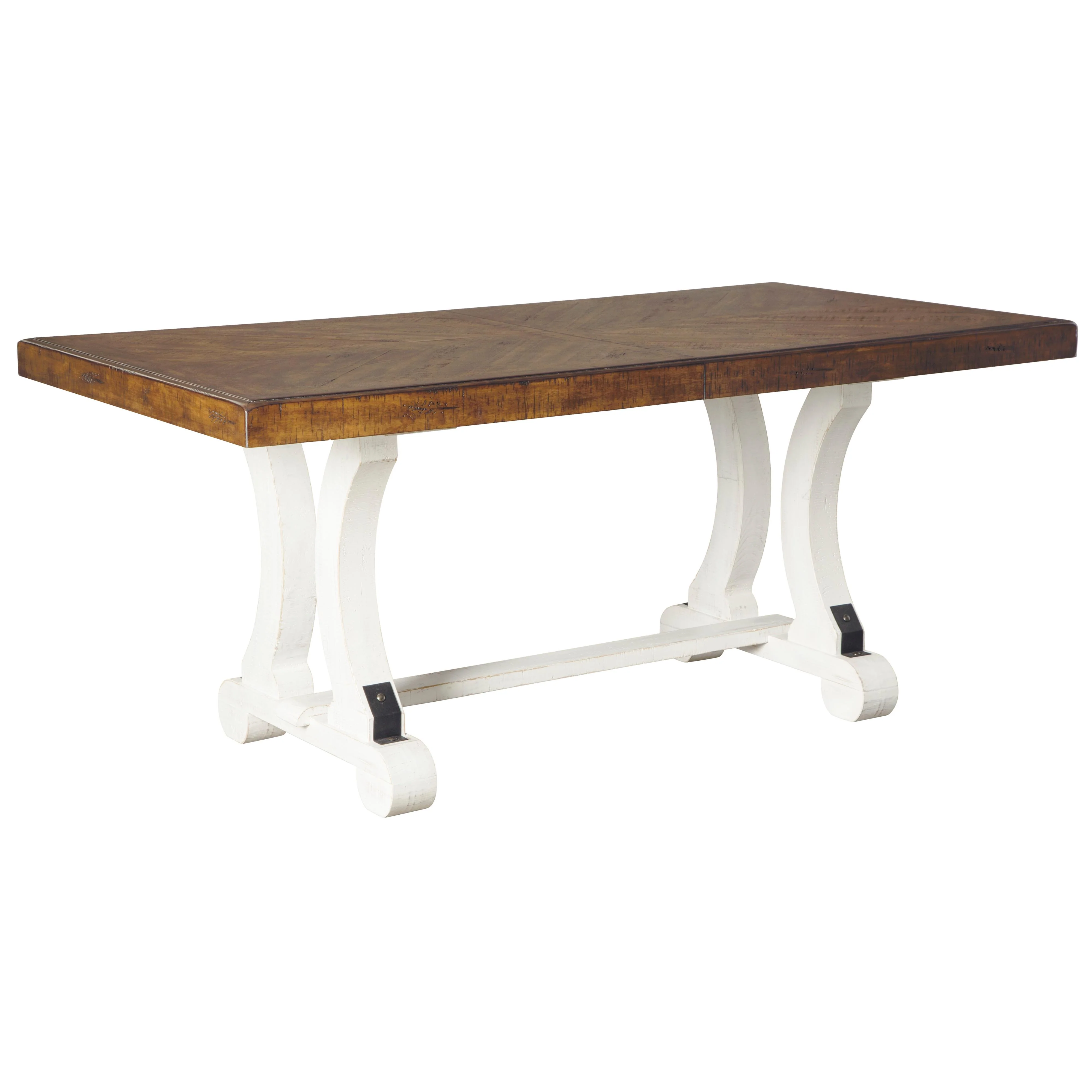 Signature Design by Ashley Valebeck Dining Table with Trestle Base D546-35 - Image 1