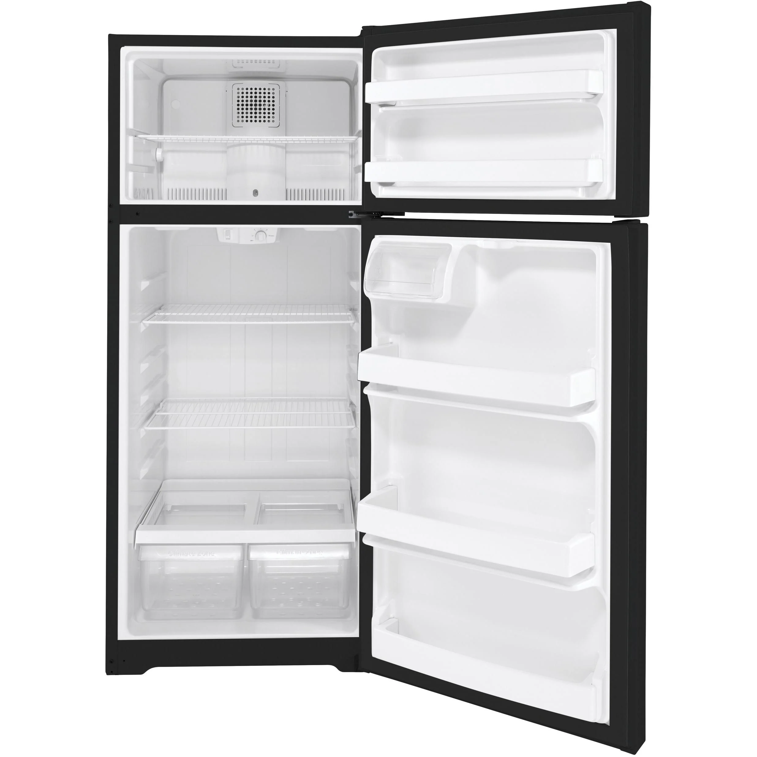 GE 28-inch, 17.5 cu. ft. Top-Freezer Refrigerator GTS18DTNRBB - Image 2