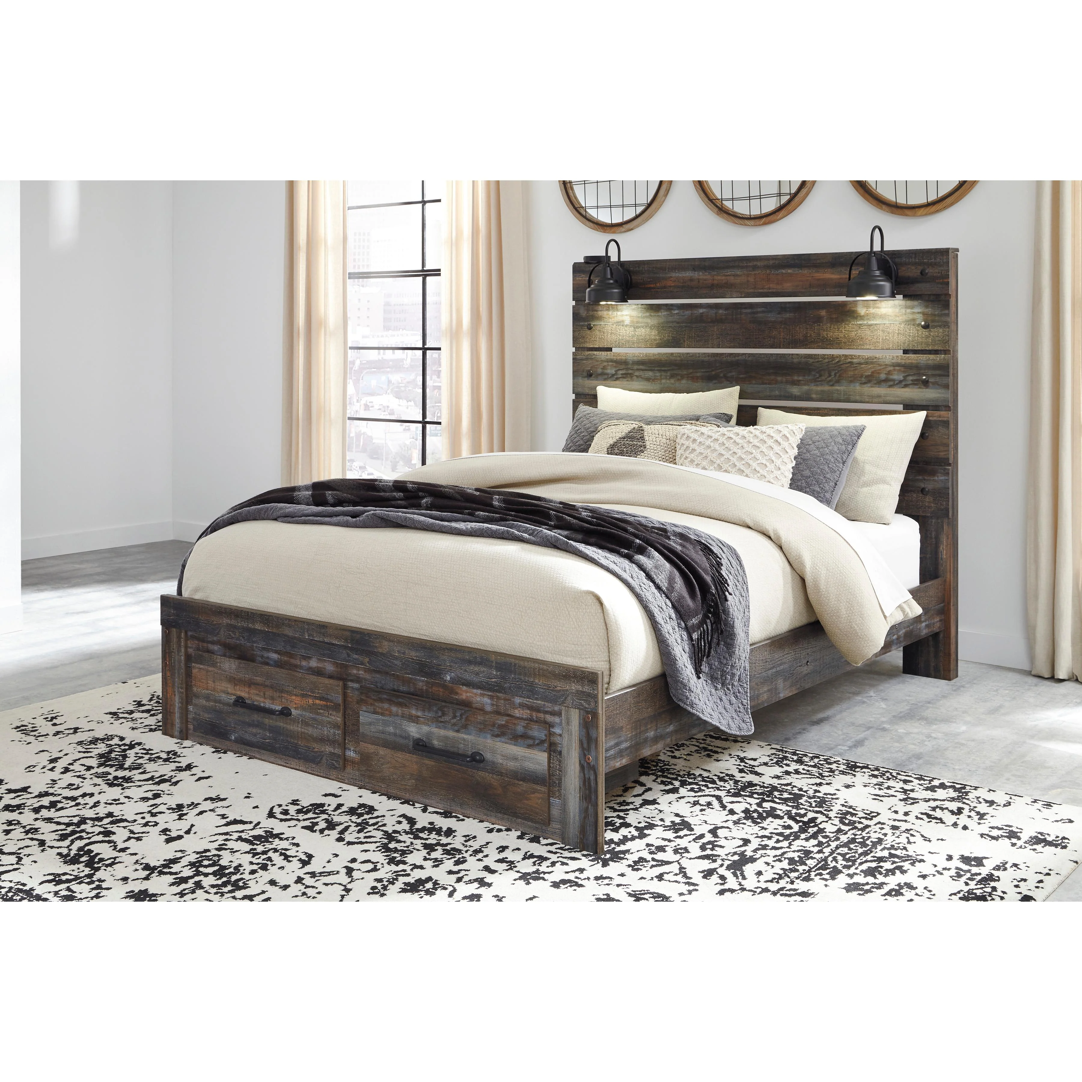 Signature Design by Ashley Drystan Queen Panel Bed with Storage B211-57/B211-54S/B211-96 - Image 2