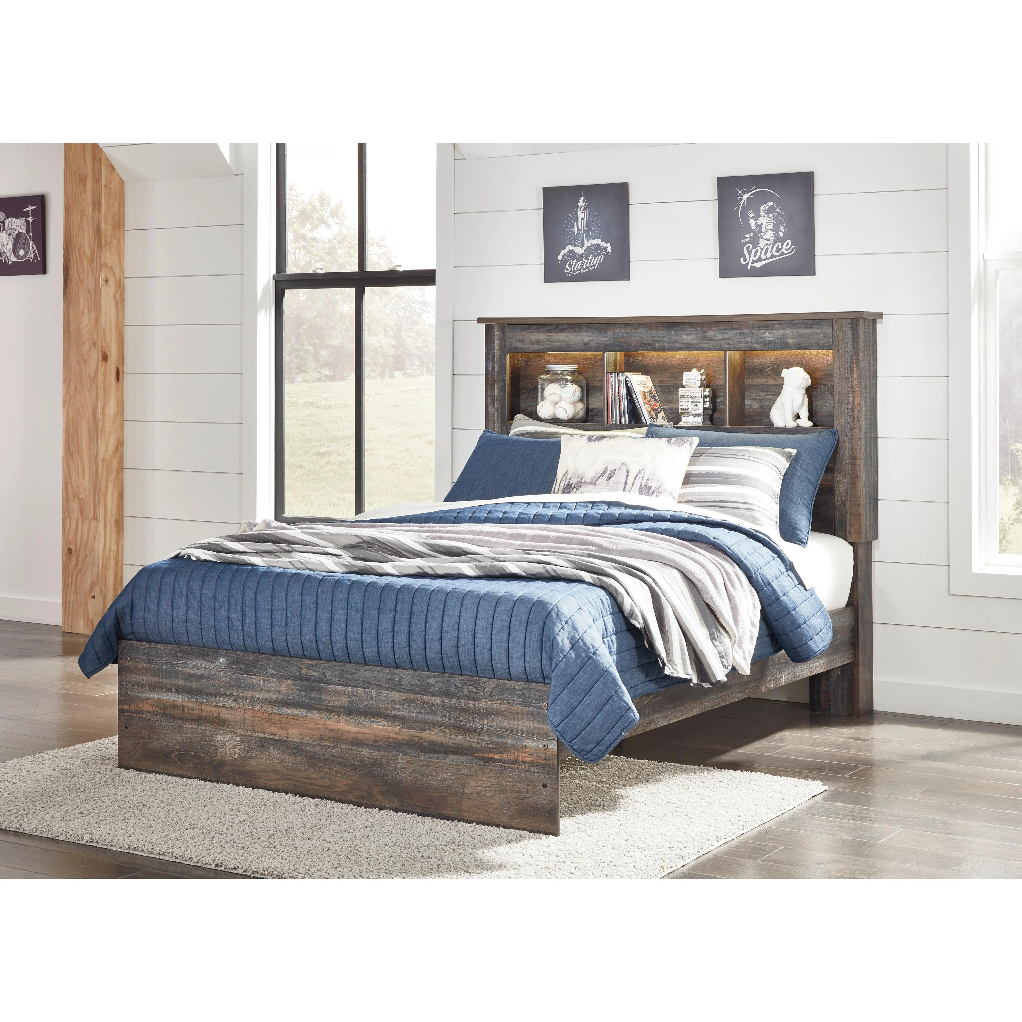 Signature Design by Ashley Drystan B211B46 Full Bookcase Bed - Image 2