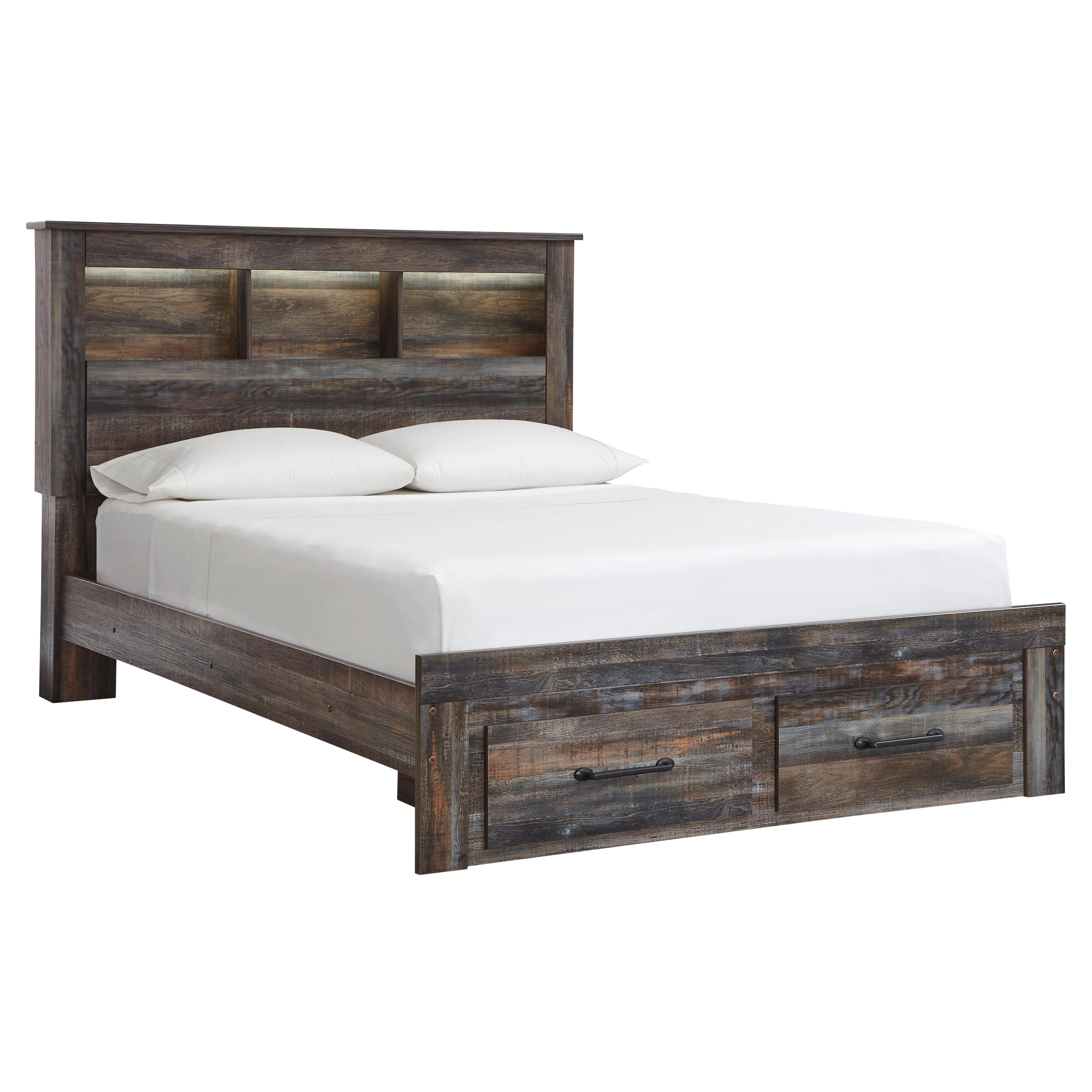 Signature Design by Ashley Drystan Queen Bookcase Bed with Storage B211-65/B211-54S/B211-96 - Image 1