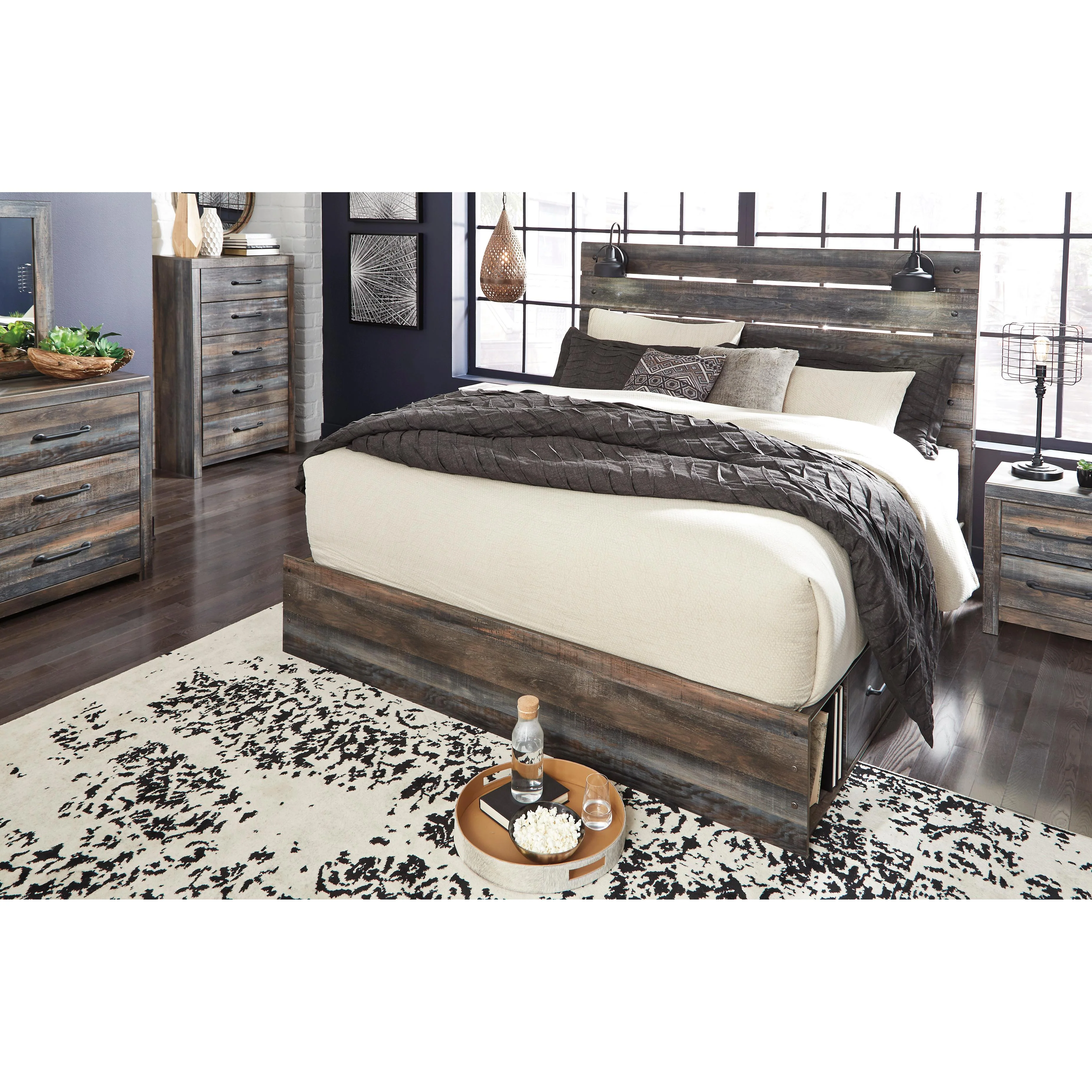 Signature Design by Ashley Drystan King Panel Bed with Storage B211-58/B211-56/B211-60/B211-60/B100-14 - Image 3