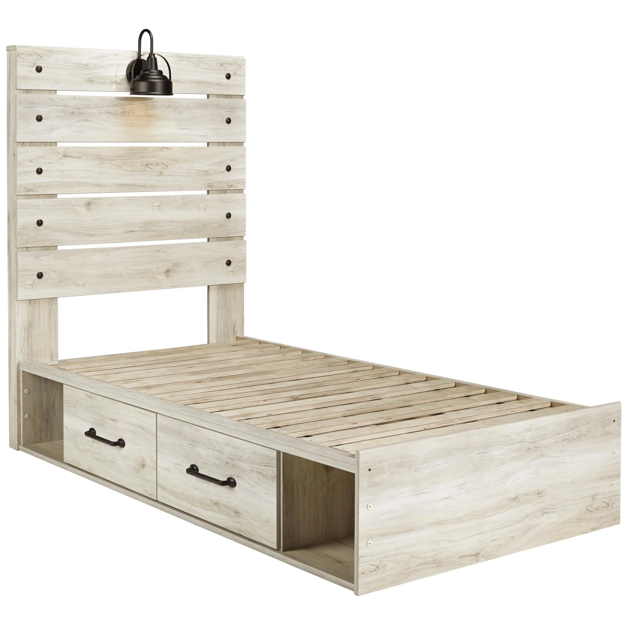 Signature Design by Ashley Cambeck B192B21 Twin Panel Bed with 4 Storage Drawers - Image 2