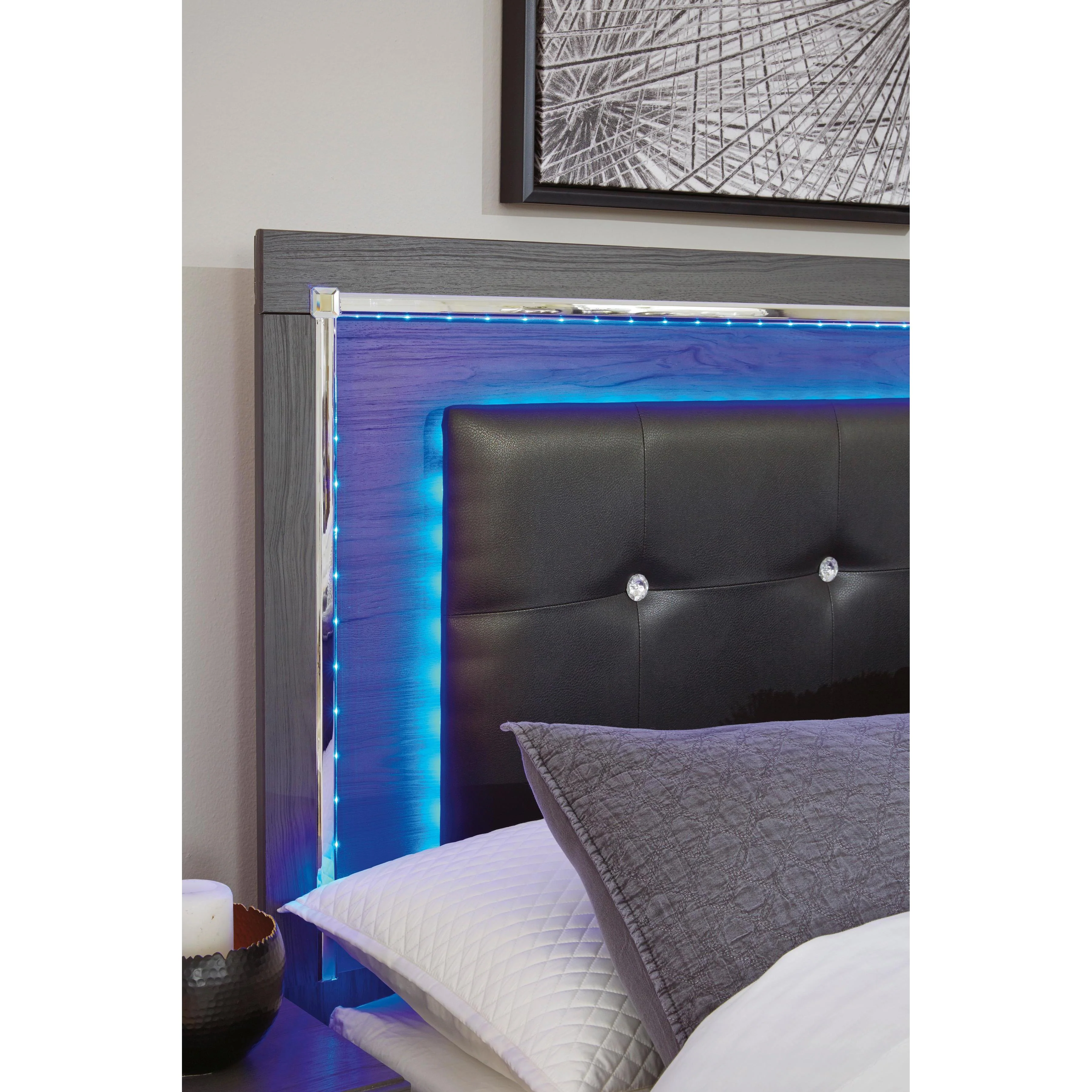 Signature Design by Ashley Lodanna B214B5 Full Panel Bed with 2 Storage Drawers - Image 3