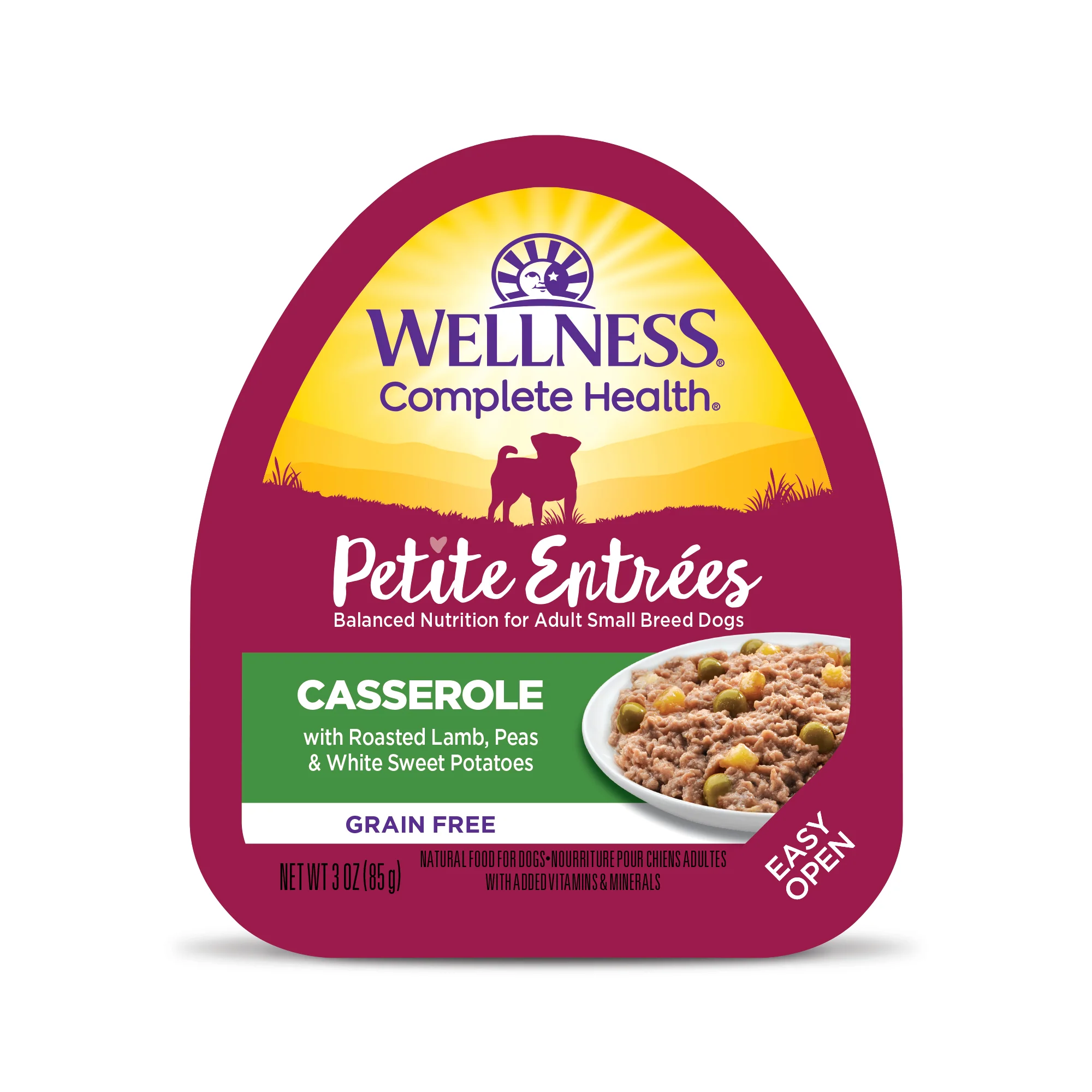 Wellness Petite Entrées Casserole With Roasted Lamb Peas & White Sweet Potatoes 3oz Cup - Image 1