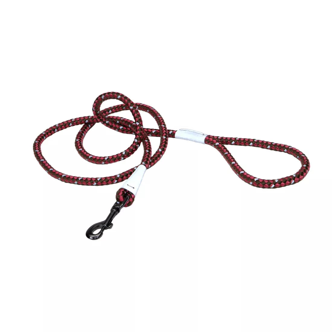 Coastal K9 Explorer 6ft Long 1/2in Reflective Braided Rope Snap Dog Leash Berry - Image 1